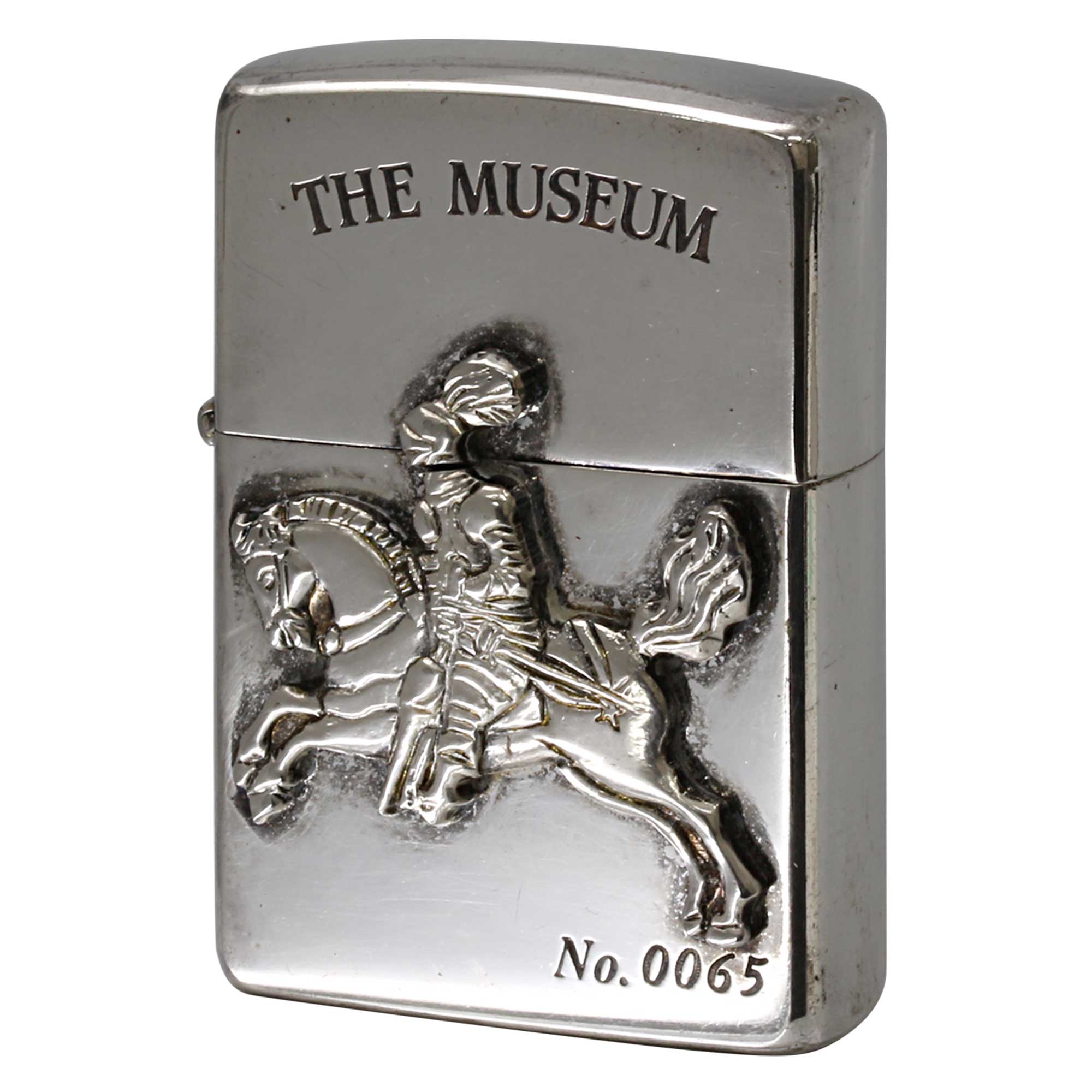 絶版/ヴィンテージ Zippo ジッポー 中古 1994年製造 THE MUSEUM CAVALRYMAN 馬上の胸甲騎兵 No.0065  [C]使用感あり傷汚れあり