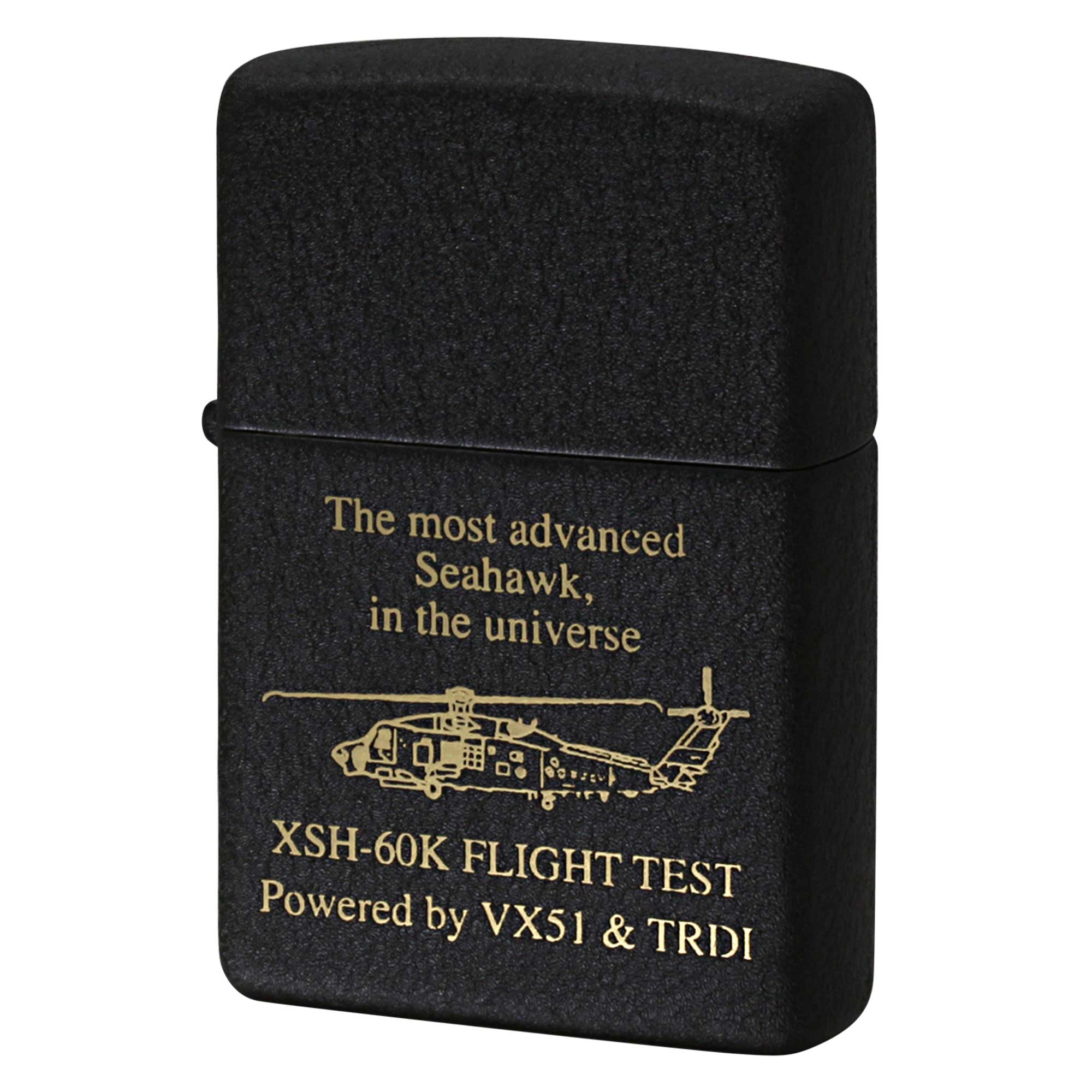 絶版/ヴィンテージ Zippo ジッポー 中古 2002年製造 XSH-60K 軍用ヘリ シーホーク ブラッククラックル  [N]未使用・新品