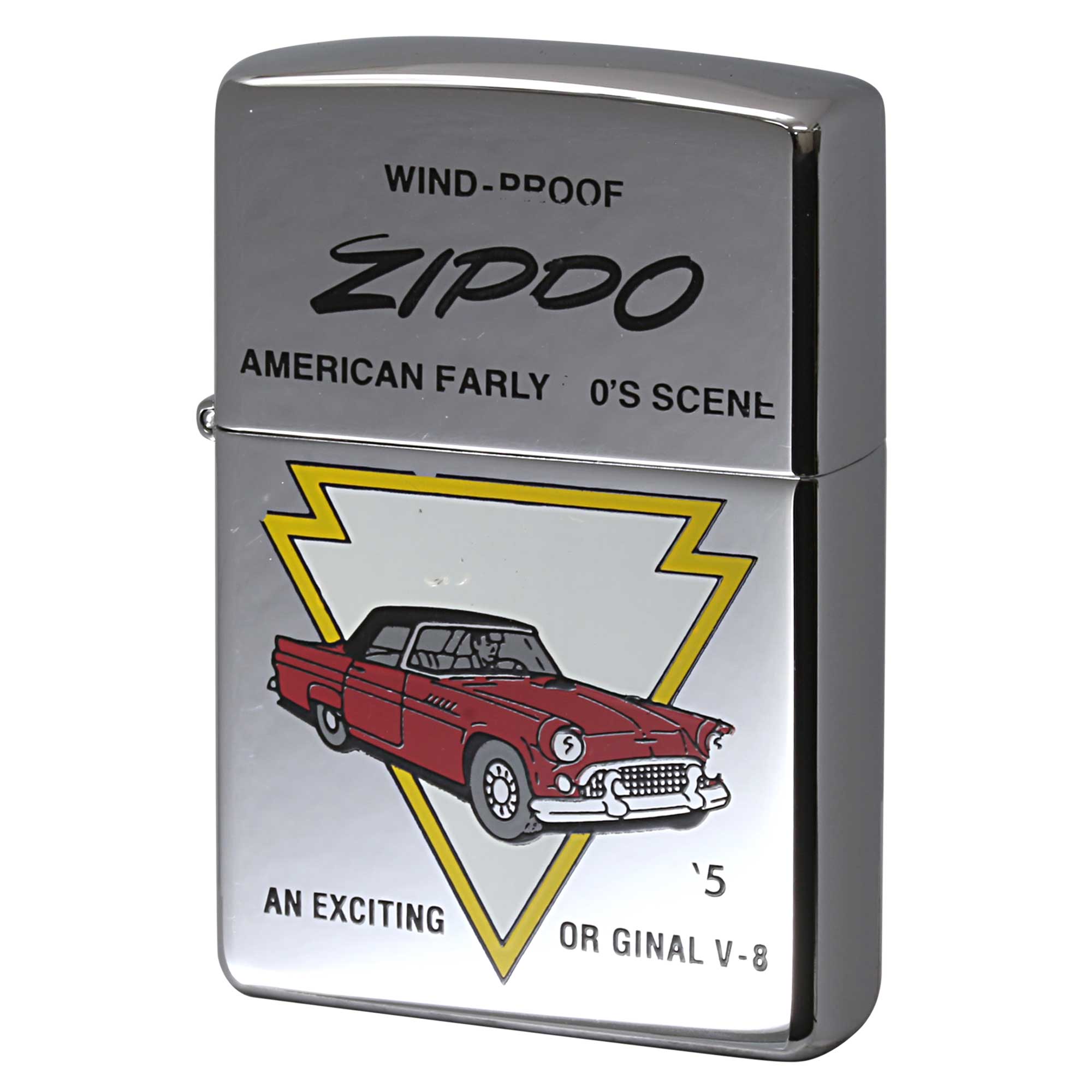 絶版/ヴィンテージ Zippo ジッポー 中古 1996年製造 ZIPPO ロゴ クラシックカー  [A]使用感少なく状態が良い