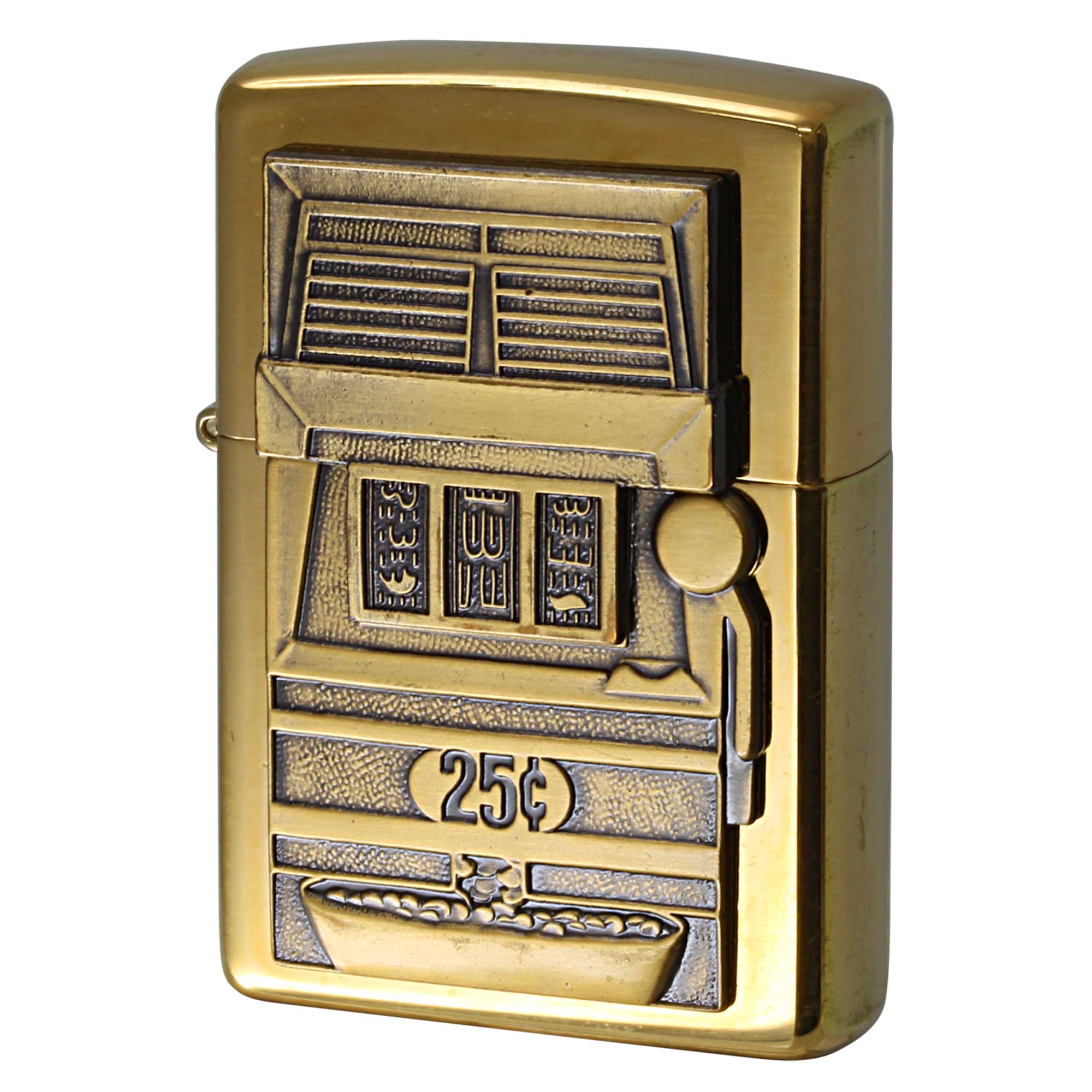 絶版/ヴィンテージ Zippo ジッポー 中古 1999年製造 254BBS B172 SLOT MACHINE スロット トリックZIPPO  [A]使用感少なく状態が良い