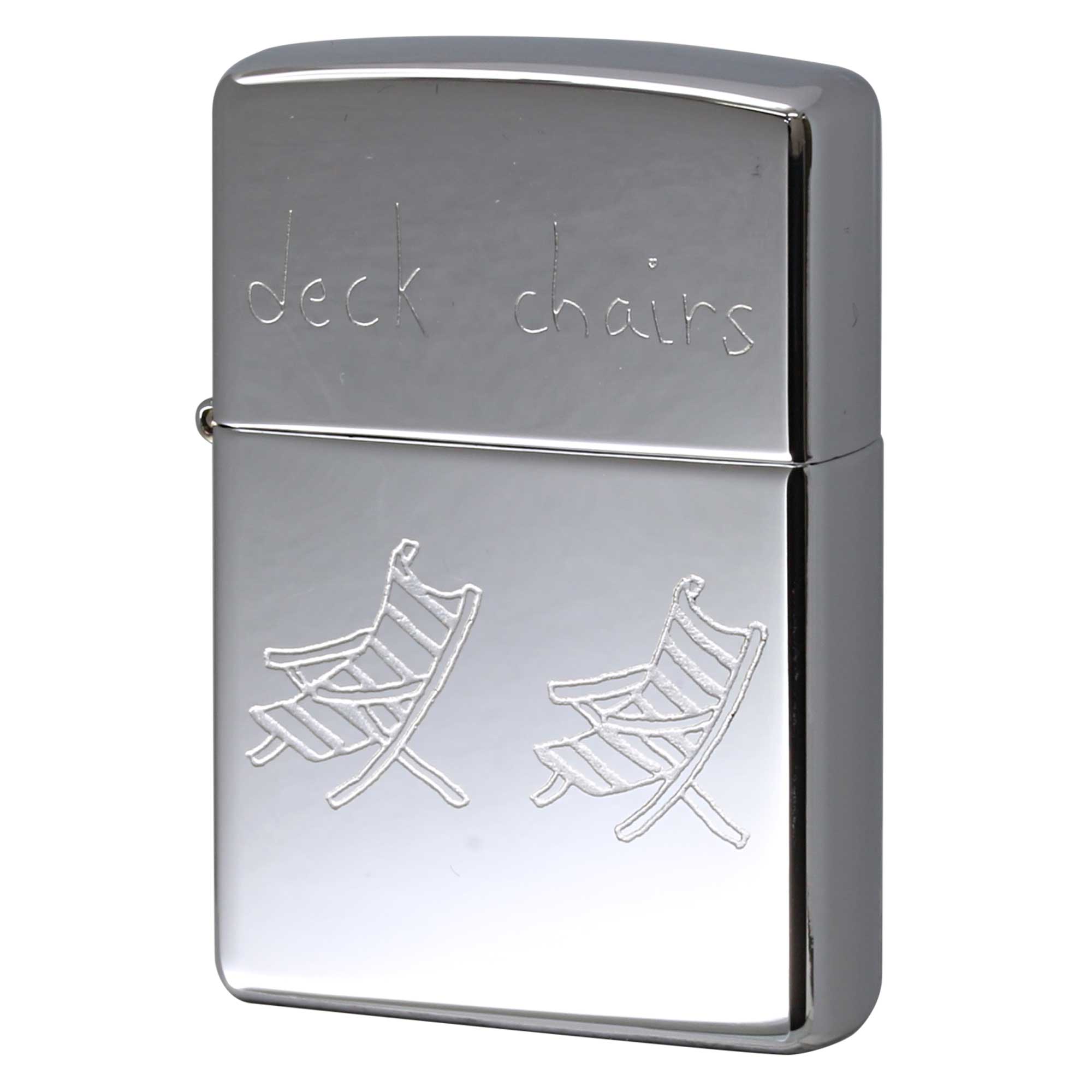 絶版/ヴィンテージ Zippo ジッポー 中古 2001年製造 ZIPPO Paul Smith ポール・スミス 試作品 Deck chairs デッキチェア  [S]ほぼ新品同様