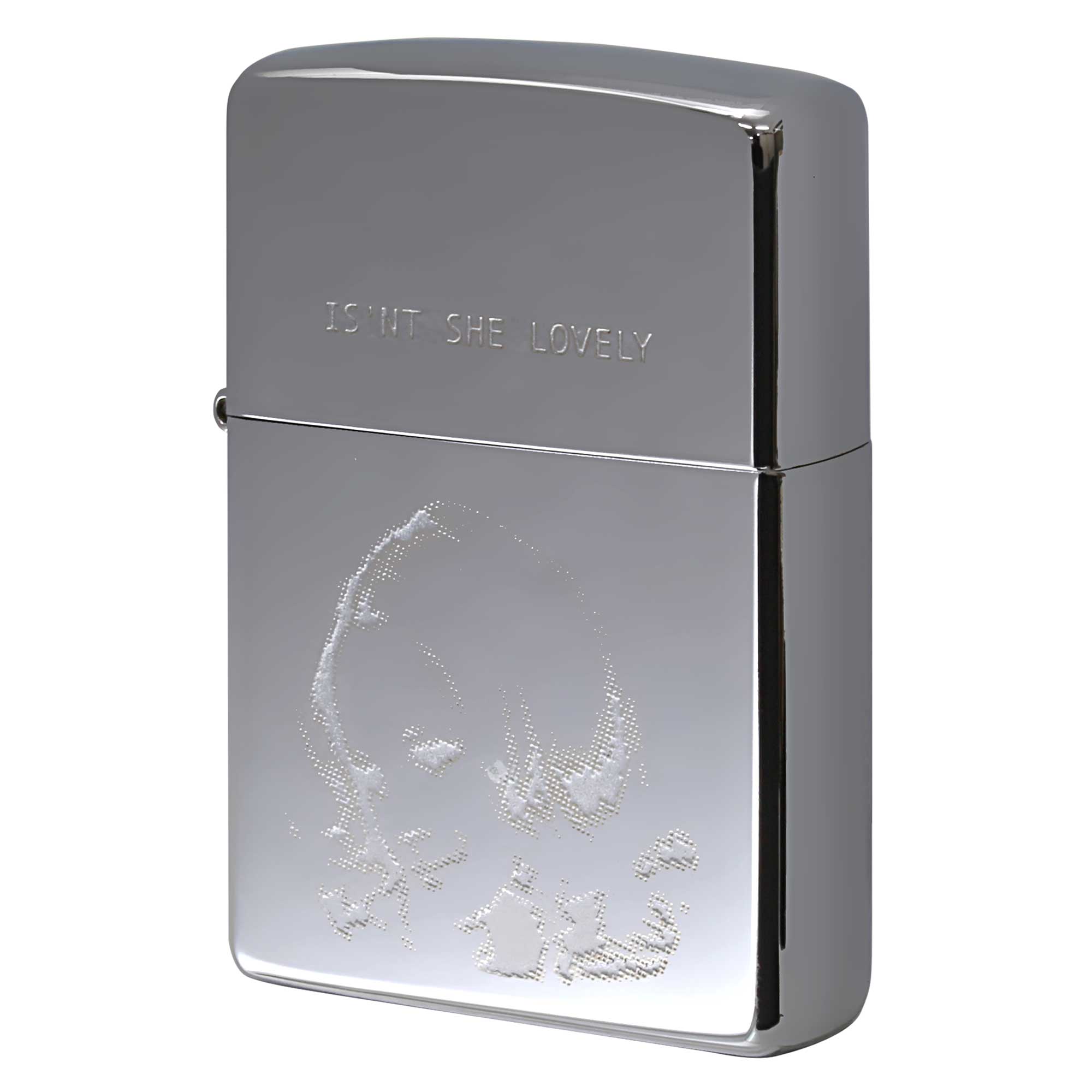 絶版/ヴィンテージ Zippo ジッポー 中古 2000年製造 ZIPPO Paul Smith ポール・スミス 試作品 ISN'T SHE LOVELY 可愛いでしょ？  [S]ほぼ新品同様