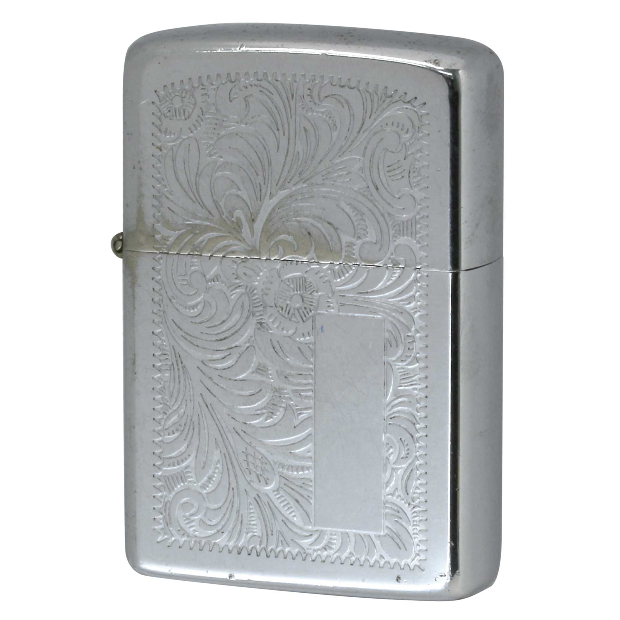 絶版/ヴィンテージ Zippo ジッポー 中古 1981年製造 Venetian High Polish Chrome 352  [C]使用感あり傷汚れあり