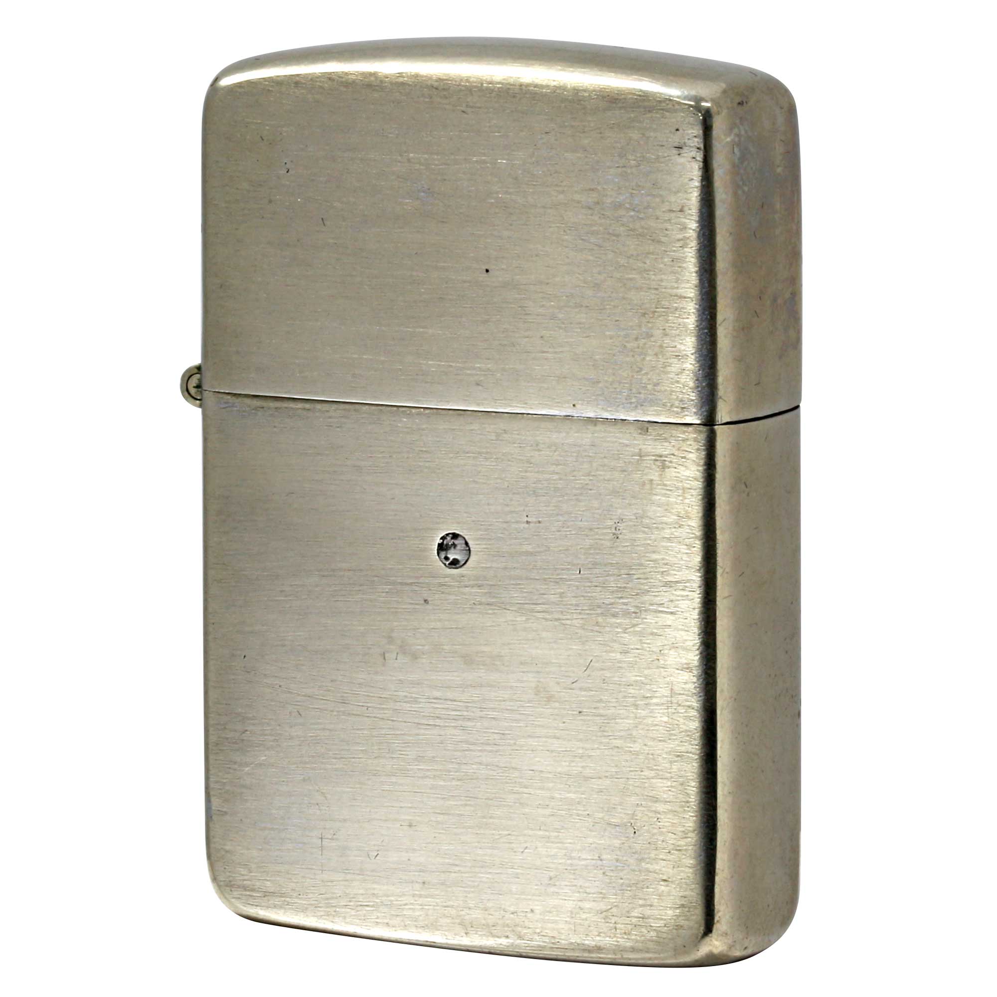 絶版/ヴィンテージ Zippo ジッポー 中古 1937年製造 ニッケルメッキサテーナ仕上げ  [C]使用感あり傷汚れあり