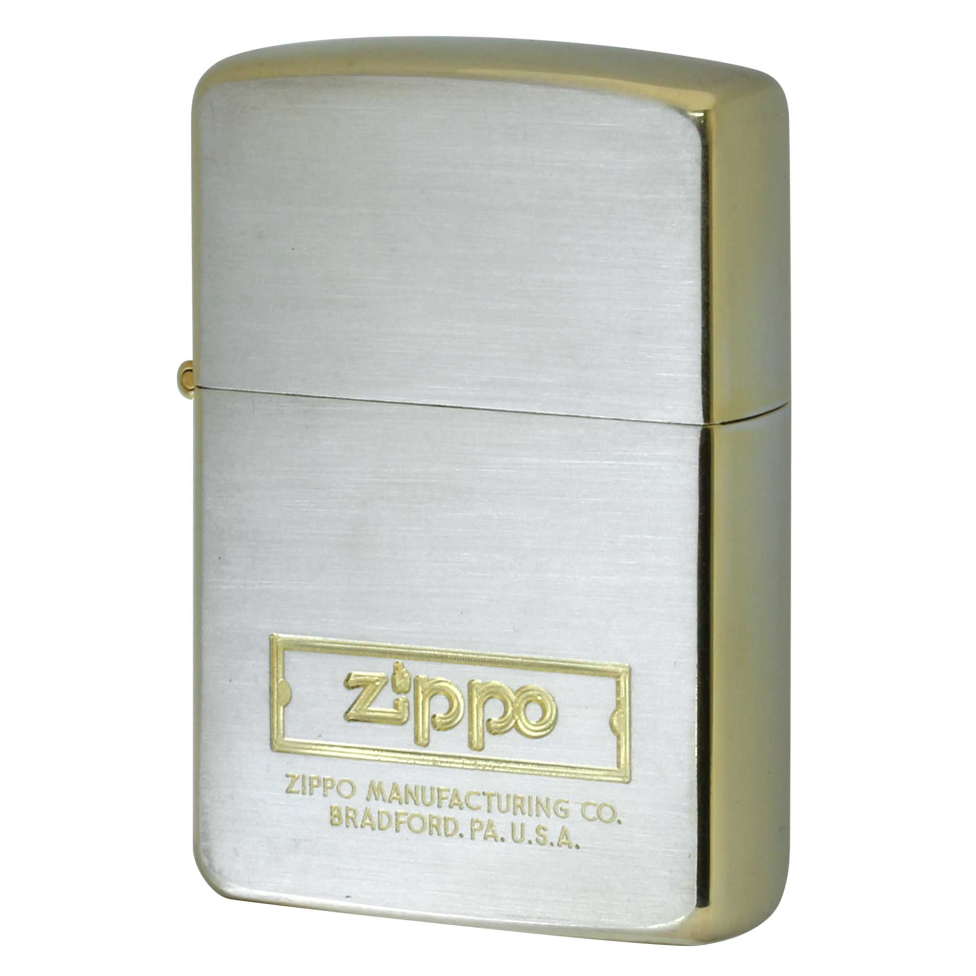 絶版/ヴィンテージ Zippo ジッポー 中古 1987年製造 ZIPPOロゴ コンビメッキ加工S&G  [A]使用感少なく状態が良い