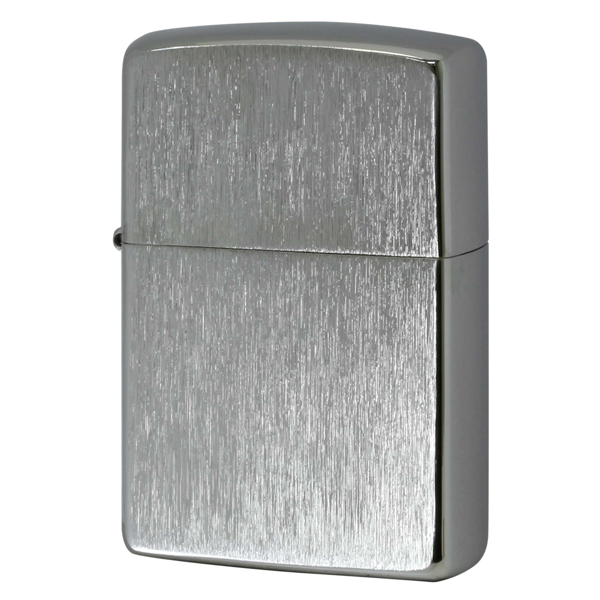 絶版/ヴィンテージ Zippo ジッポー 中古 2021年製造 VERTICAL BRUSHED LINE PLATINUM 2PT-VER  [S]ほぼ新品同様