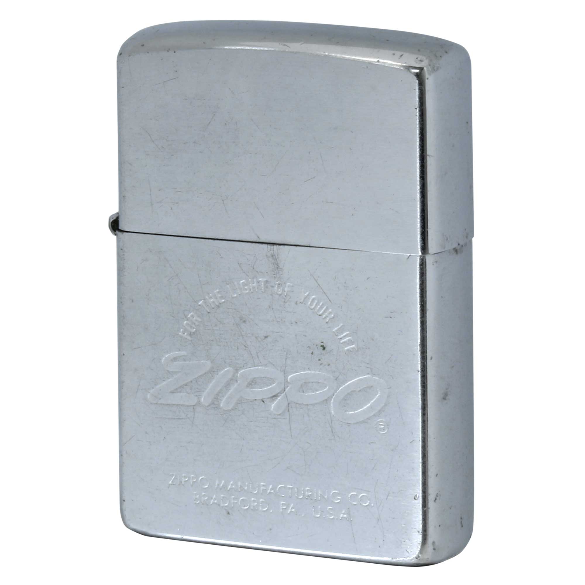 絶版/ヴィンテージ Zippo ジッポー 中古 1981年製造 ZIPPO LOGO  [B]使用感ありやや傷汚れあり
