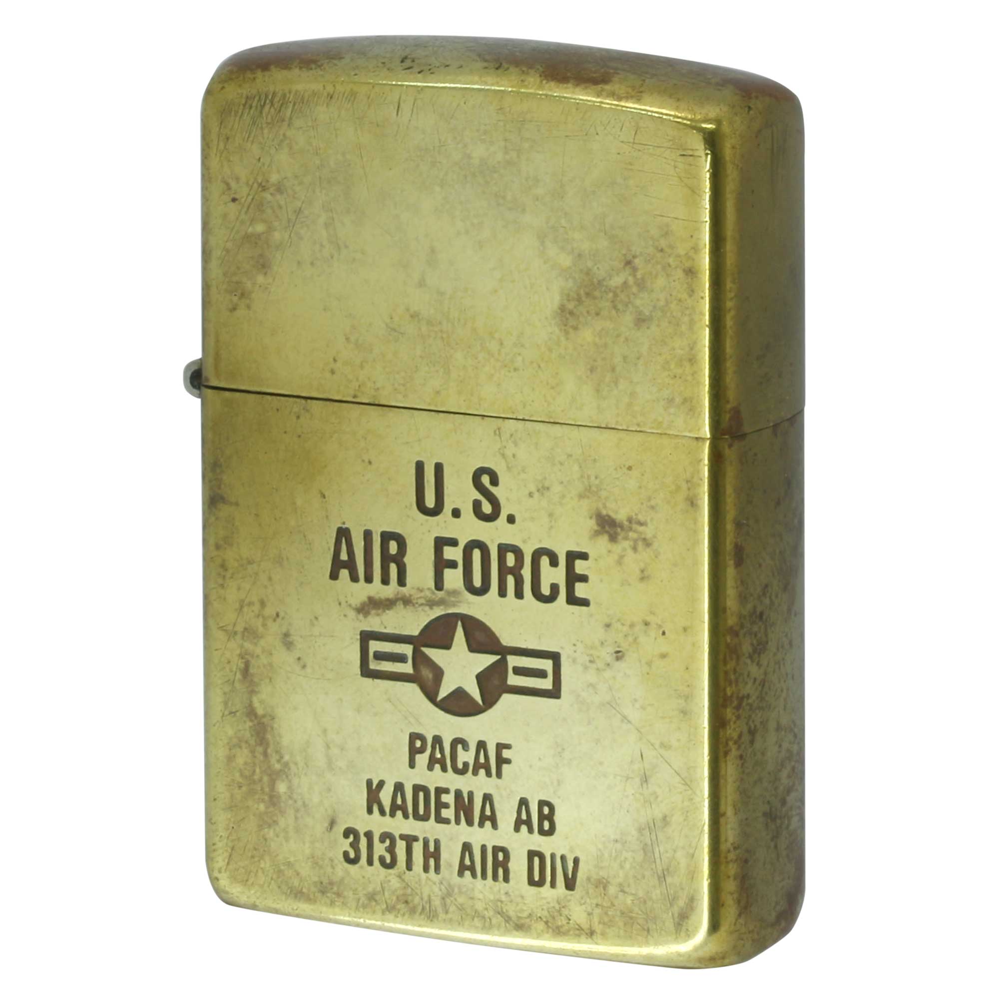 絶版/ヴィンテージ Zippo ジッポー 中古 1988年製造 U.S. AIR FORCE BRASS  [C]使用感あり傷汚れあり