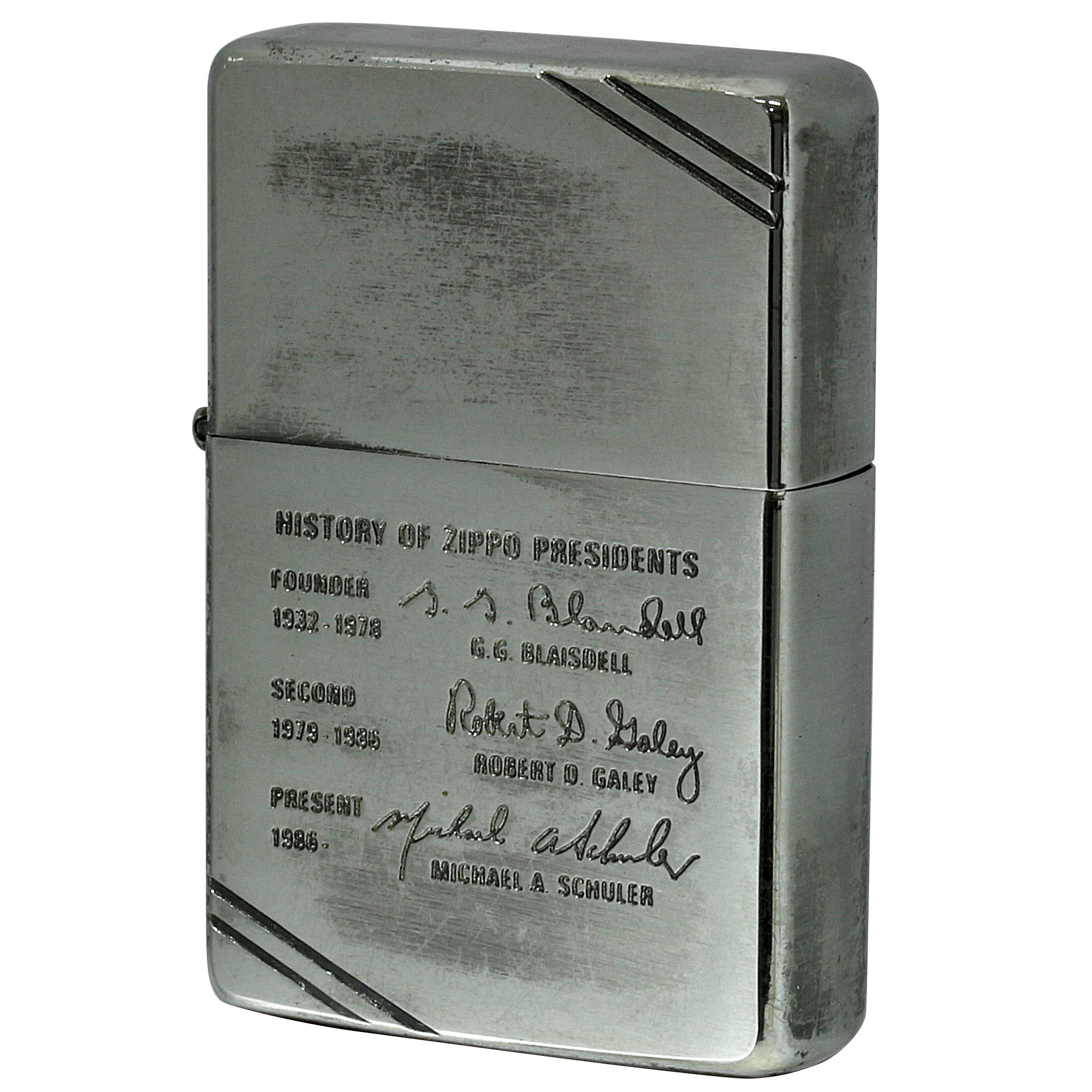絶版/ヴィンテージ Zippo ジッポー 中古 1990年製造 1937レプリカ フラットボトム ZIPPO History  [C]使用感あり傷汚れあり