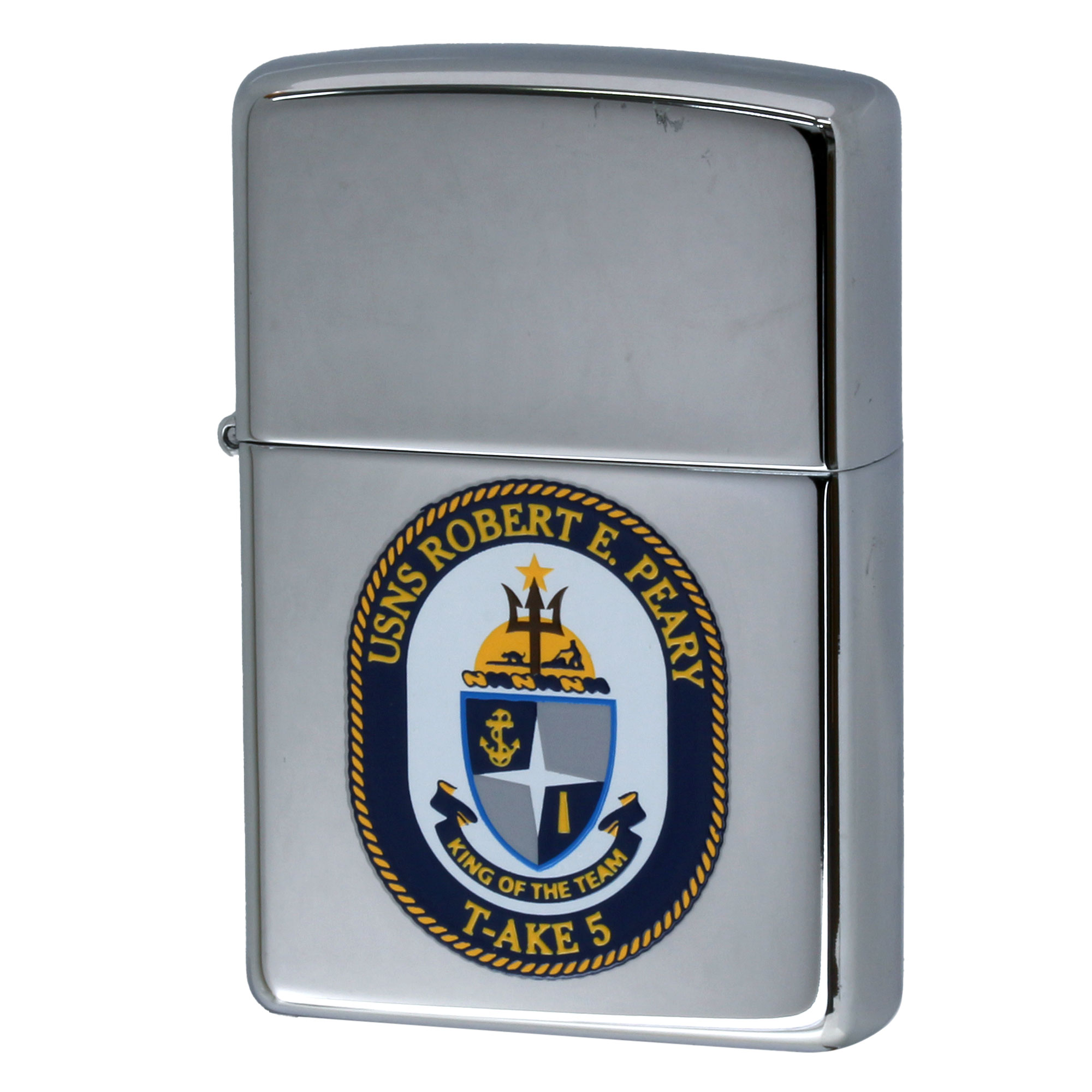 絶版/ヴィンテージ Zippo ジッポー 中古 2008年製造 USNS Robert E. Peary T-AKE 5 アメリカ海軍 乾貨物船  [S]ほぼ新品同様