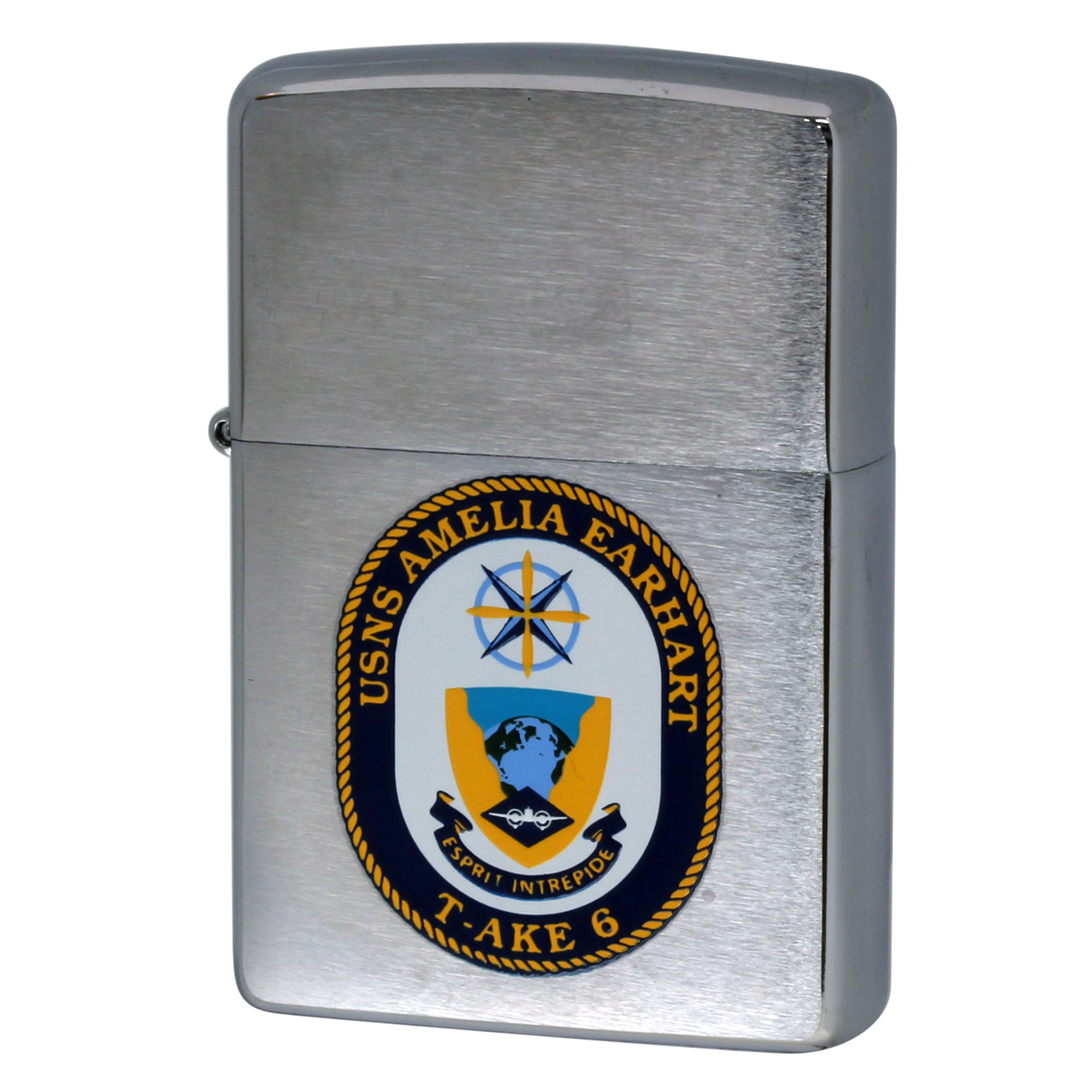 絶版/ヴィンテージ Zippo ジッポー 中古 2008年製造 USNS Amelia Earhart T-AKE 6 アメリカ海軍 乾貨物船  [S]ほぼ新品同様