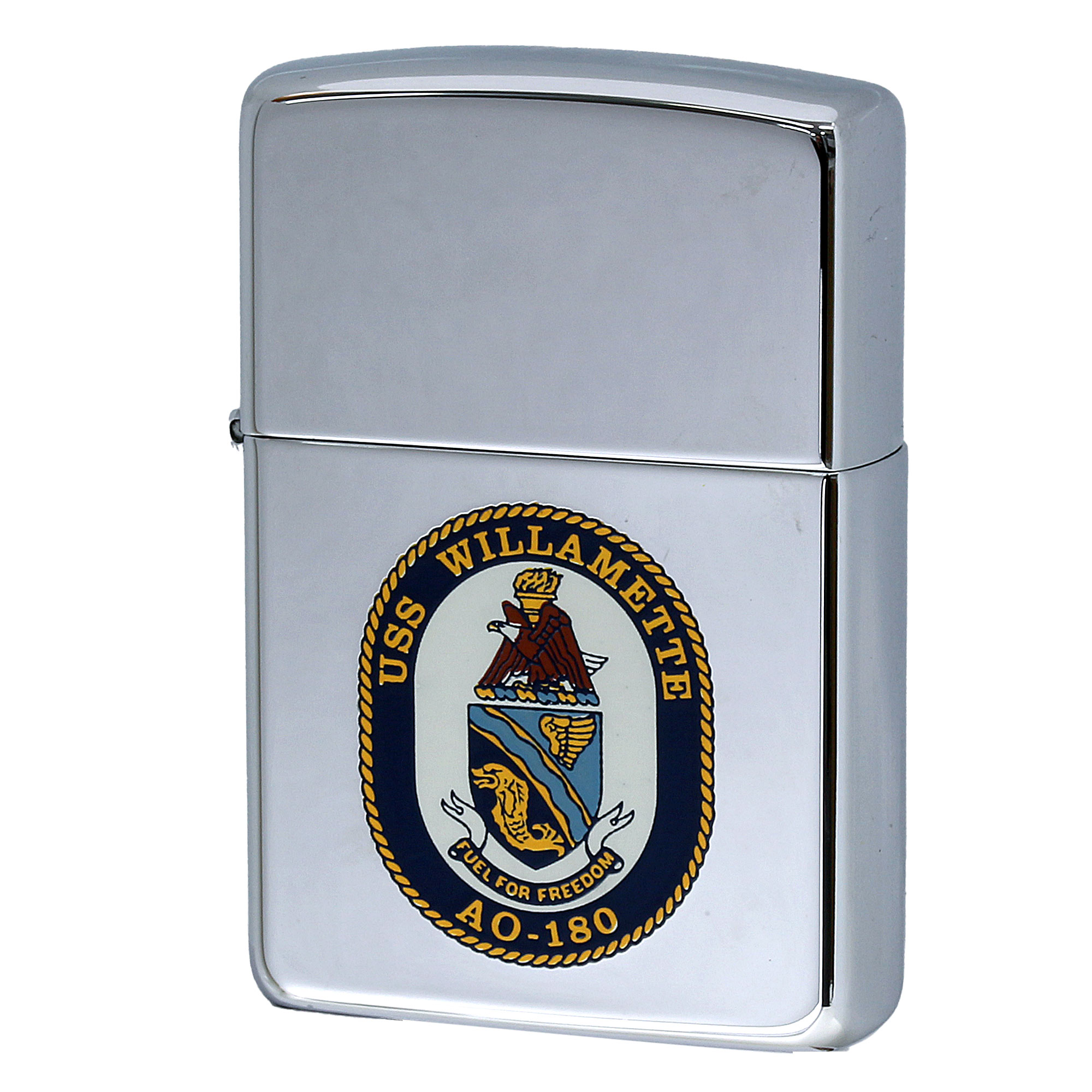 絶版/ヴィンテージ Zippo ジッポー 中古 1996年製造 USS Willamette AO-180 アメリカ海軍 シマロン級給油艦  [S]ほぼ新品同様