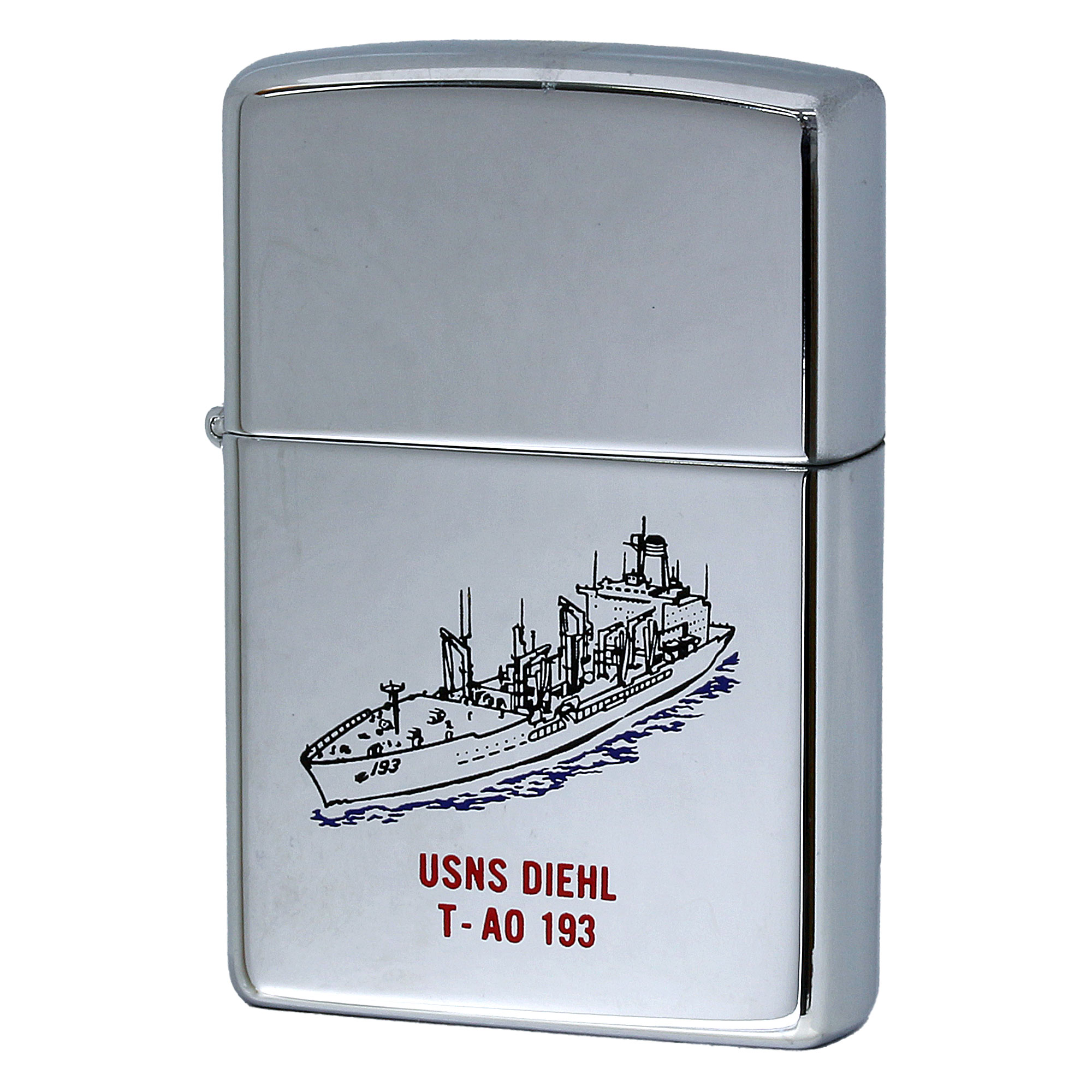 絶版/ヴィンテージ Zippo ジッポー 中古 1998年製造 USNS Walter S. Diehl T-AO-193 アメリカ海軍 艦隊補給給油船  [S]ほぼ新品同様