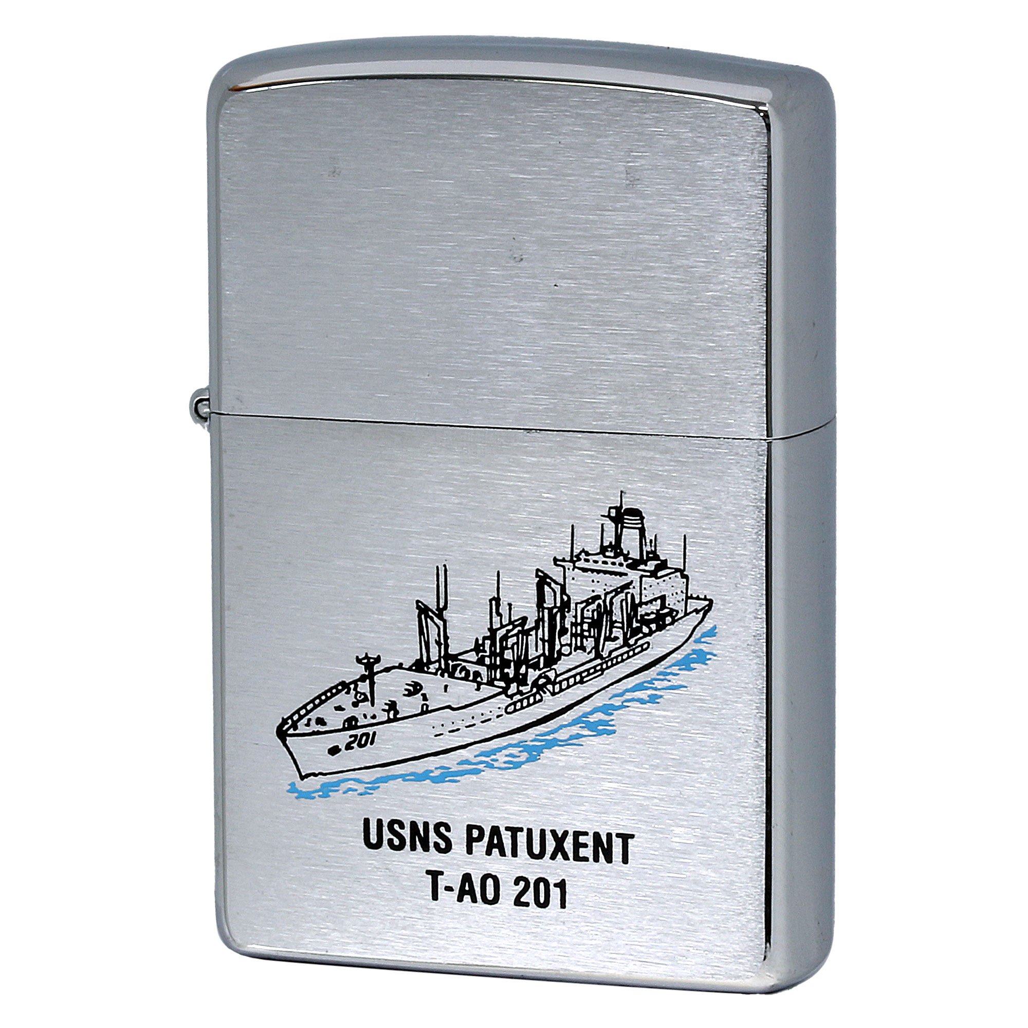 絶版/ヴィンテージ Zippo ジッポー 中古 2003年製造 USNS Patuxent T-AO-201 アメリカ海軍 艦隊補給船  [S]ほぼ新品同様
