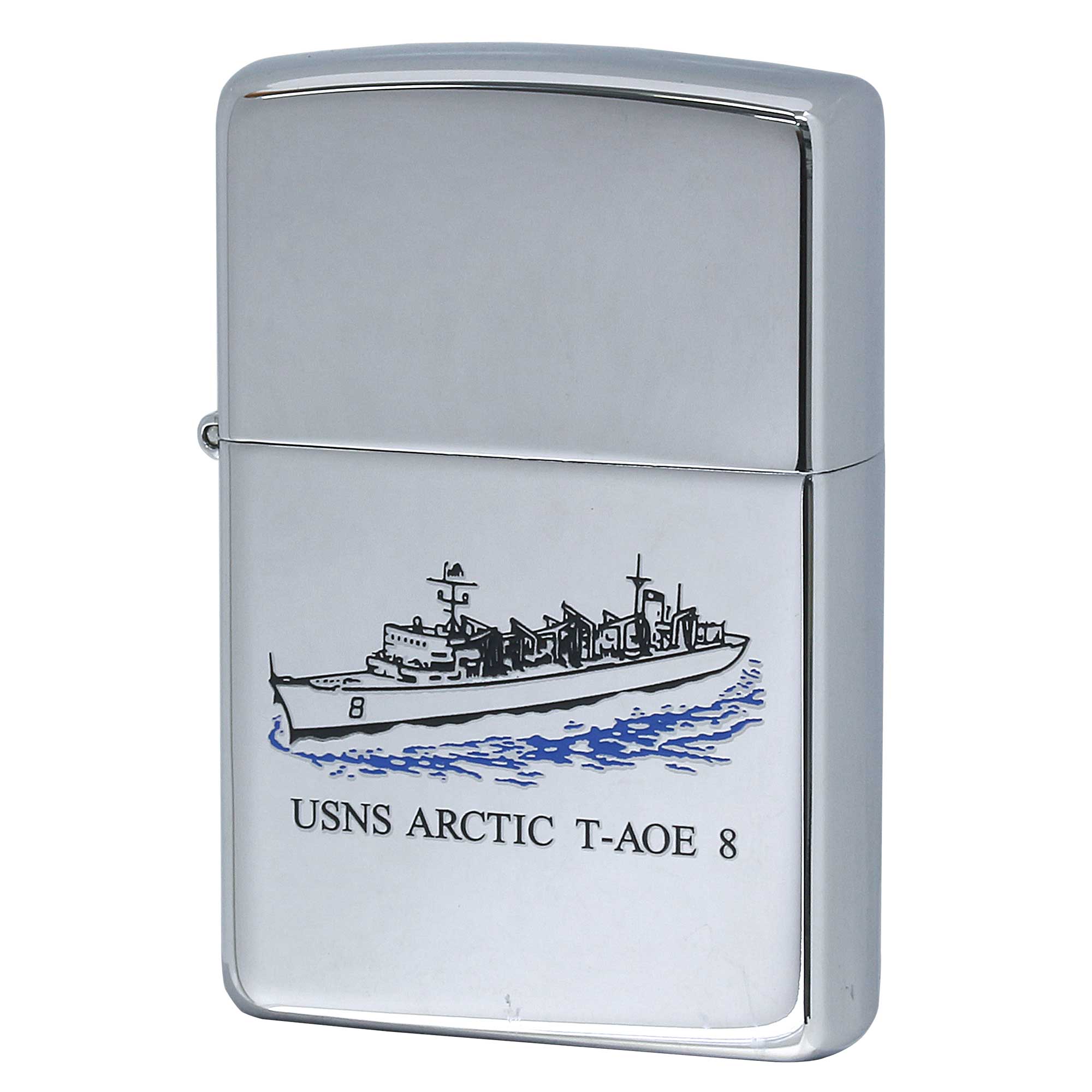 絶版/ヴィンテージ Zippo ジッポー 中古 2003年製造 USS Arctic AOE-8 アメリカ海軍 高速戦闘支援艦  [S]ほぼ新品同様