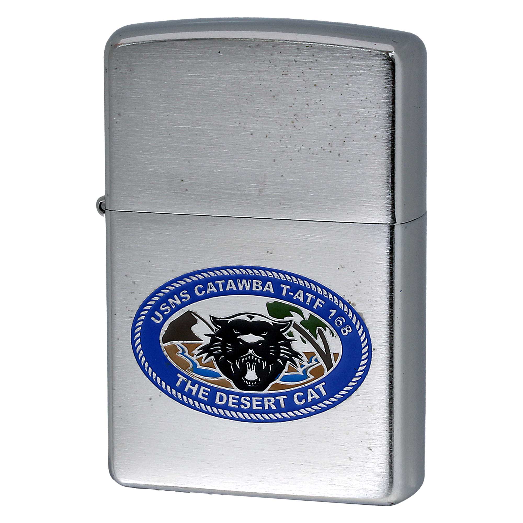 絶版/ヴィンテージ Zippo ジッポー 中古 2008年製造 USNS Catawba T-ATF-168 アメリカ海軍 ポウハタン級 タグボート  [S]ほぼ新品同様