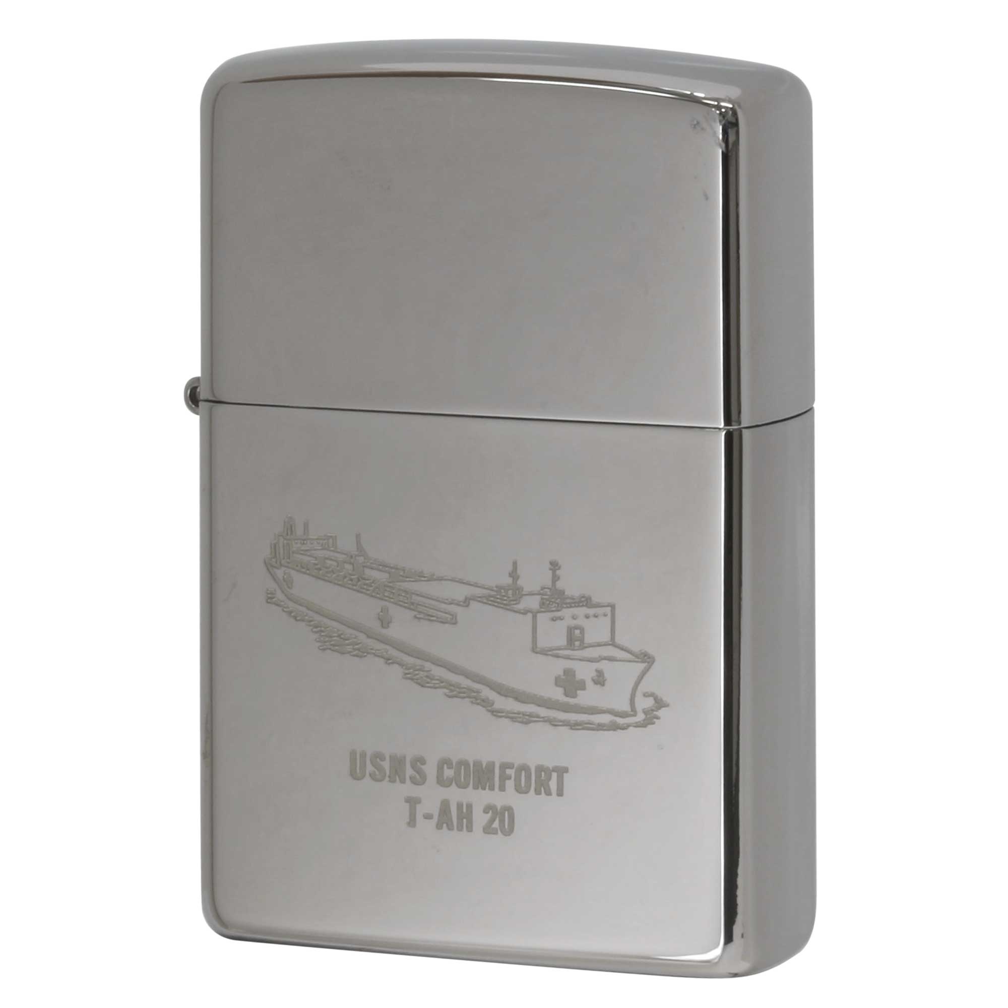 絶版/ヴィンテージ Zippo ジッポー 中古 2009年製造 USNS Comfort T-AH-20 アメリカ海軍 病院船  [S]ほぼ新品同様
