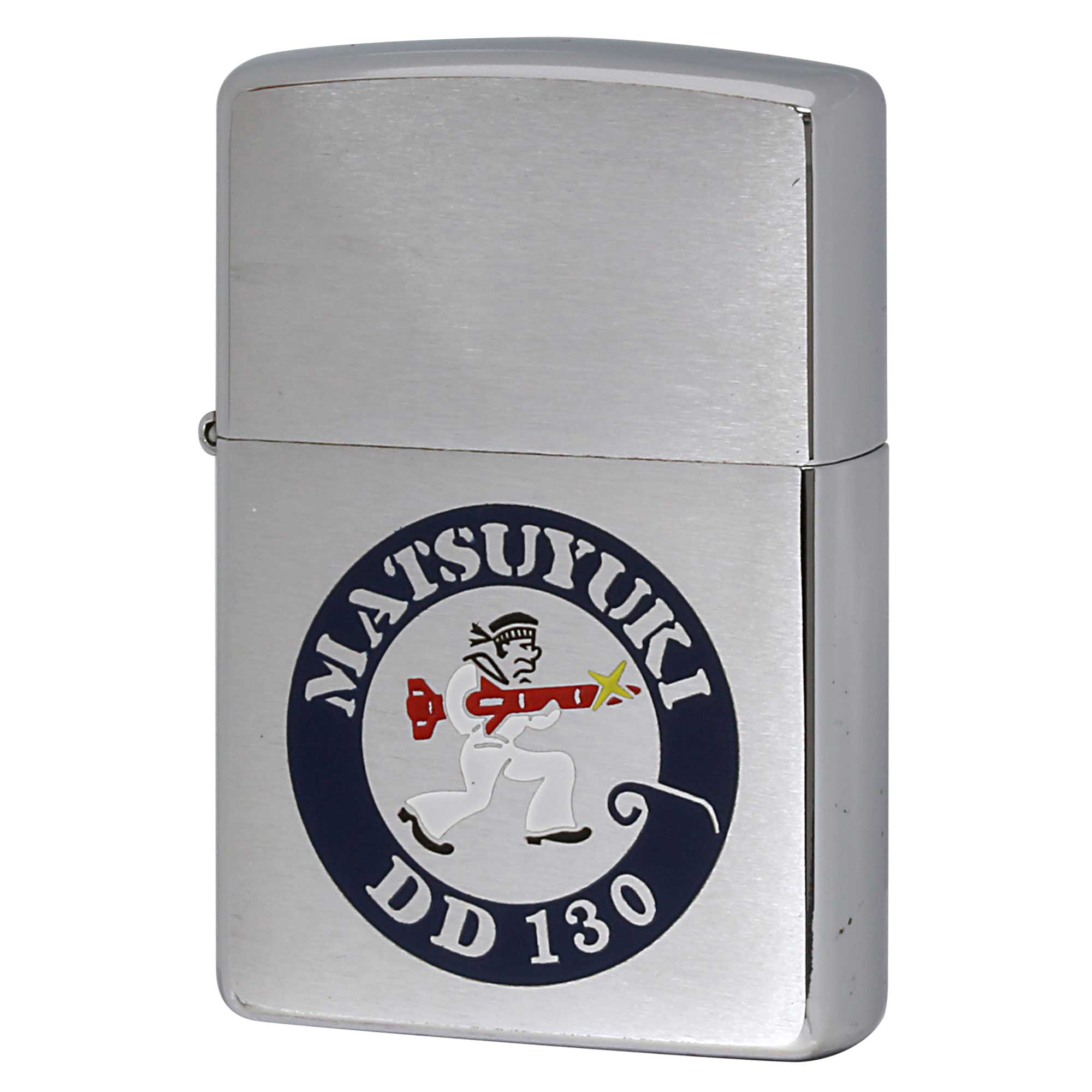 絶版/ヴィンテージ Zippo ジッポー 中古 1999年製造 海上自衛隊 護衛艦 まつゆき DD 130 ロゴマーク  [S]ほぼ新品同様