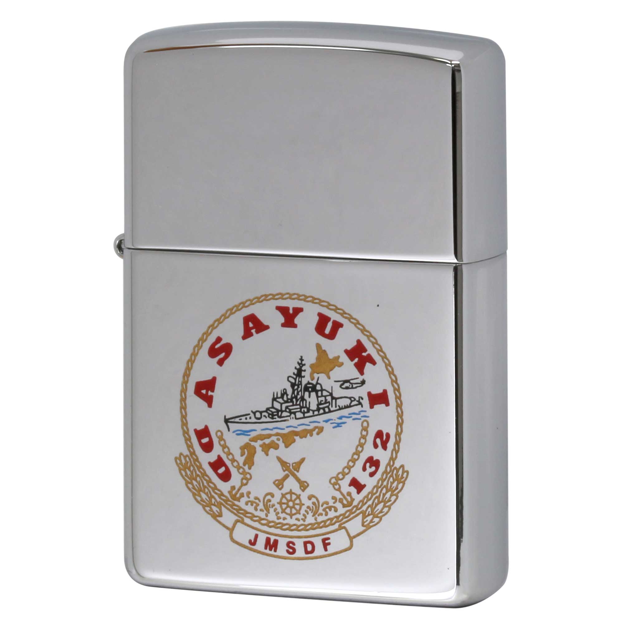 絶版/ヴィンテージ Zippo ジッポー 中古 2000年製造 海上自衛隊 護衛艦 あさゆき DD 132 JMSDF  [S]ほぼ新品同様