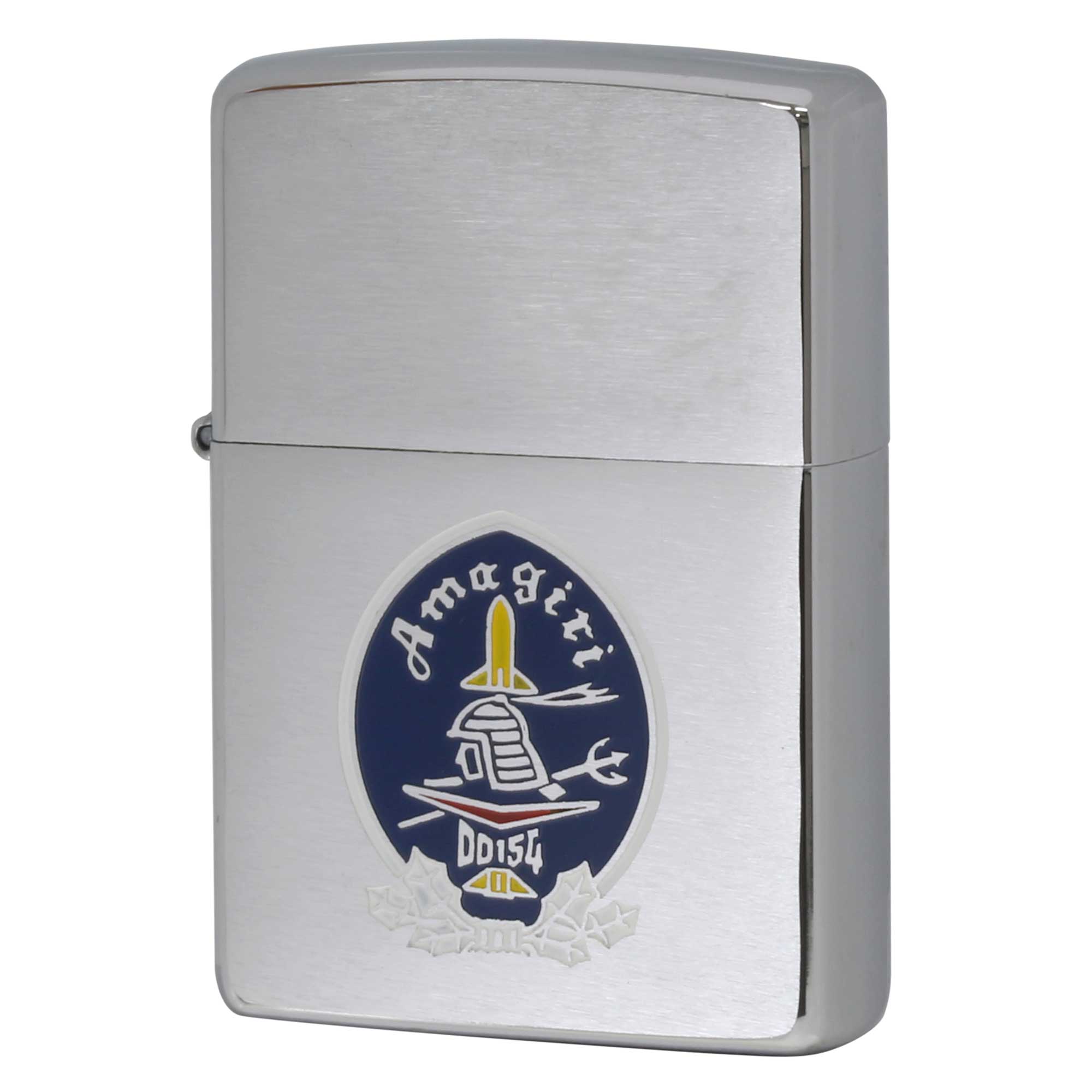 絶版/ヴィンテージ Zippo ジッポー 中古 2000年製造 海上自衛隊 護衛艦 あまぎり DD 154 ロゴマーク  [S]ほぼ新品同様