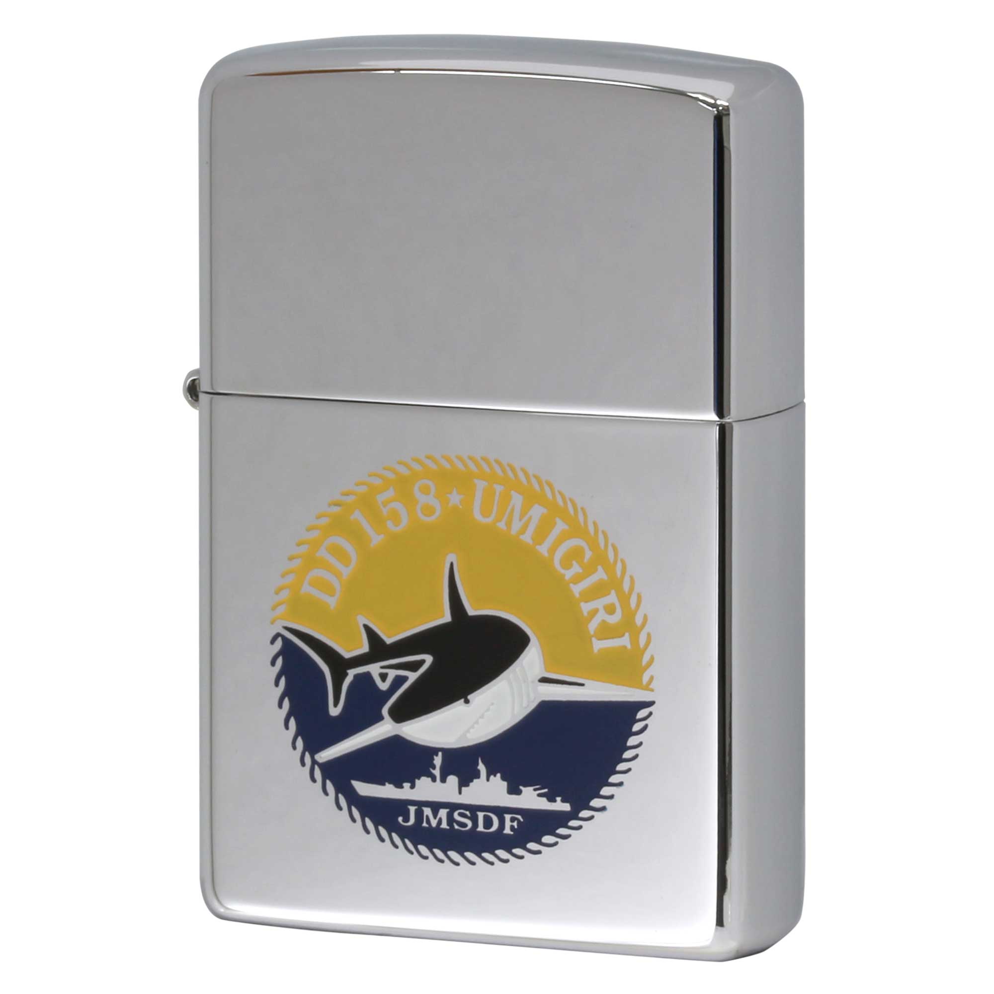 絶版/ヴィンテージ Zippo ジッポー 中古 2000年製造 海上自衛隊 護衛艦 うみぎり DD 158  [S]ほぼ新品同様