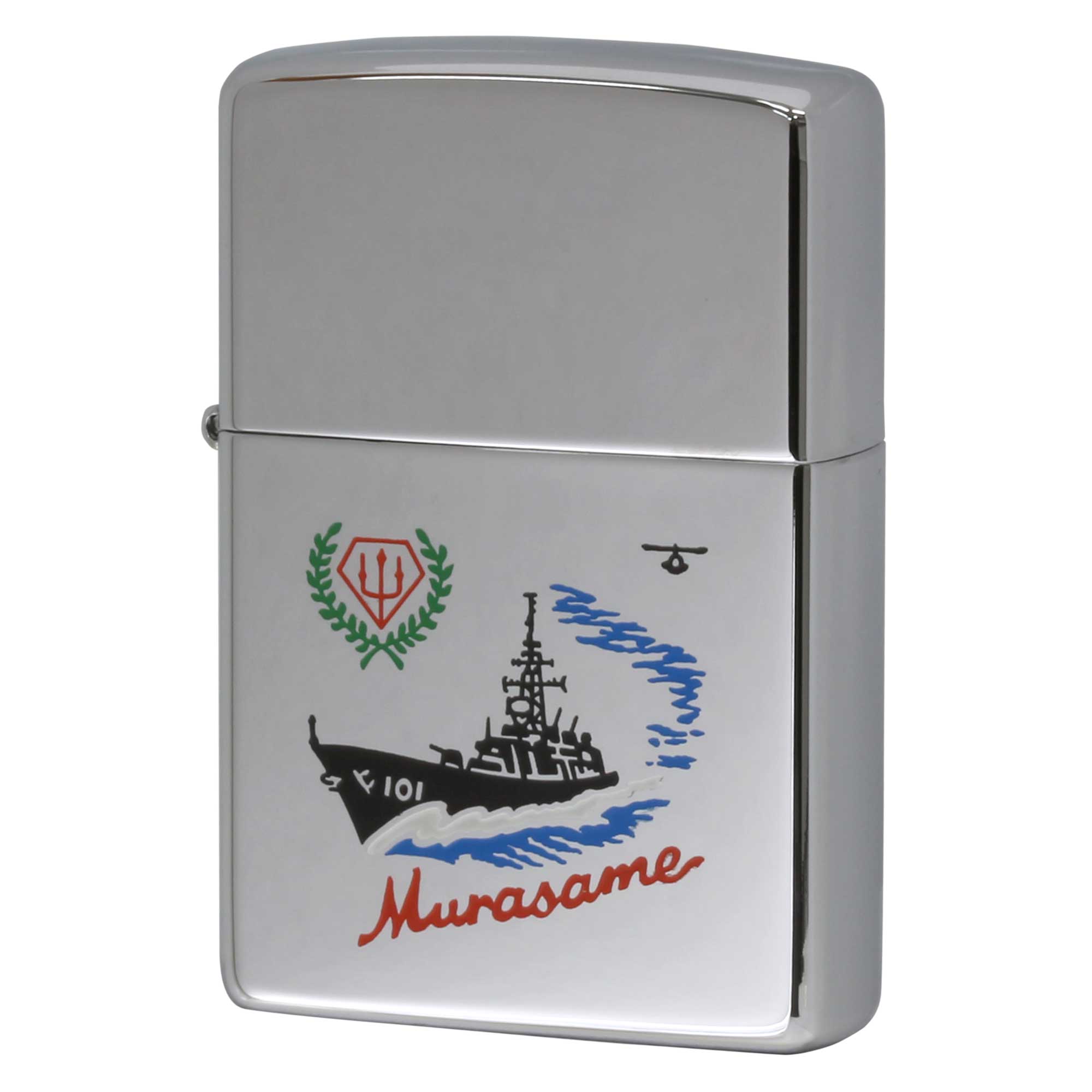 絶版/ヴィンテージ Zippo ジッポー 中古 2000年製造 海上自衛隊 護衛艦 むさらめ DD 101  [S]ほぼ新品同様