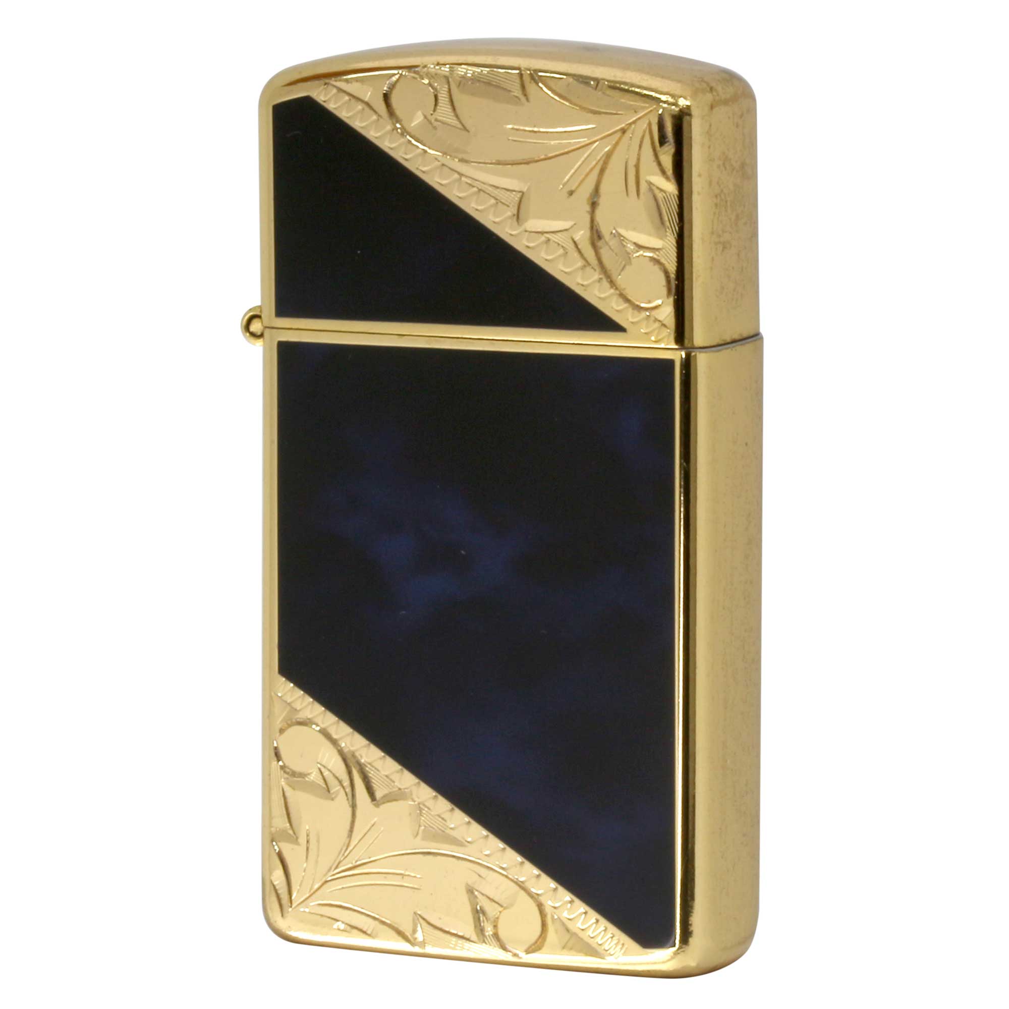 絶版/ヴィンテージ Zippo ジッポー 中古 1988年製造 VENETIAN ベネチアン ブルー スリム  [A]使用感少なく状態が良い