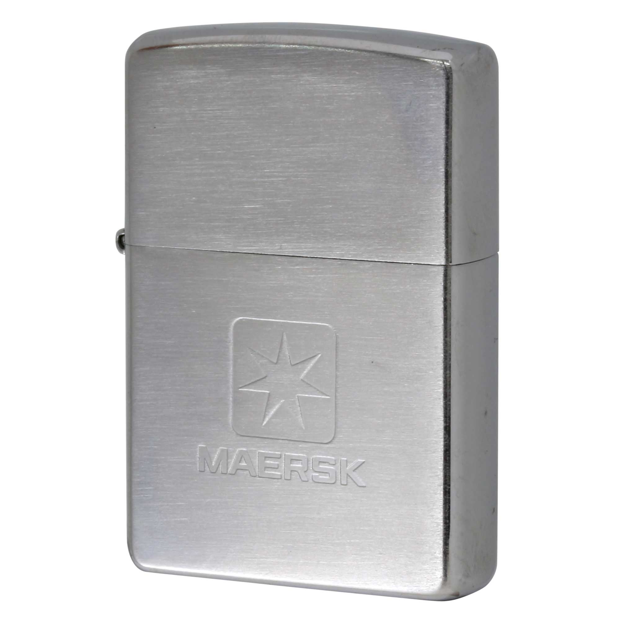 絶版/ヴィンテージ Zippo ジッポー 中古 2002年製造 MAERSK  [S]ほぼ新品同様