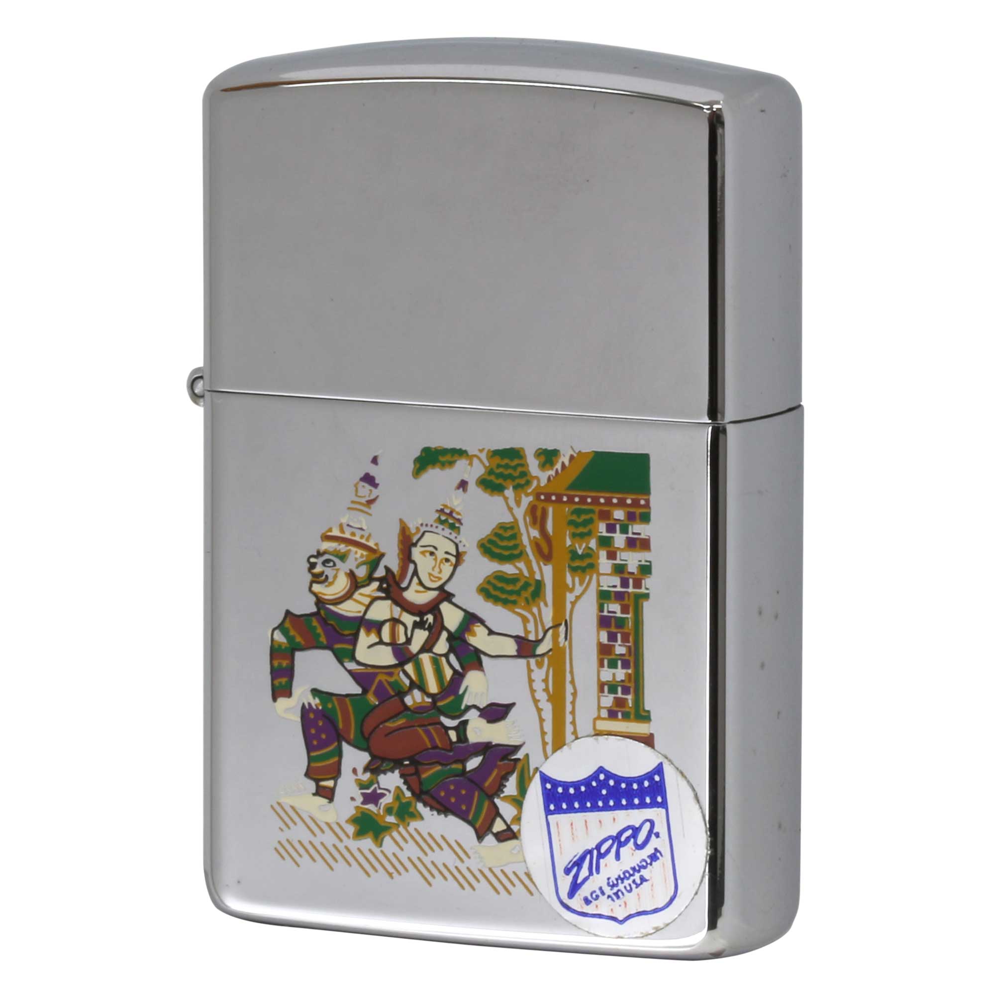 絶版/ヴィンテージ Zippo ジッポー 中古 1991年製造 インドネシア バリアート  [S]ほぼ新品同様