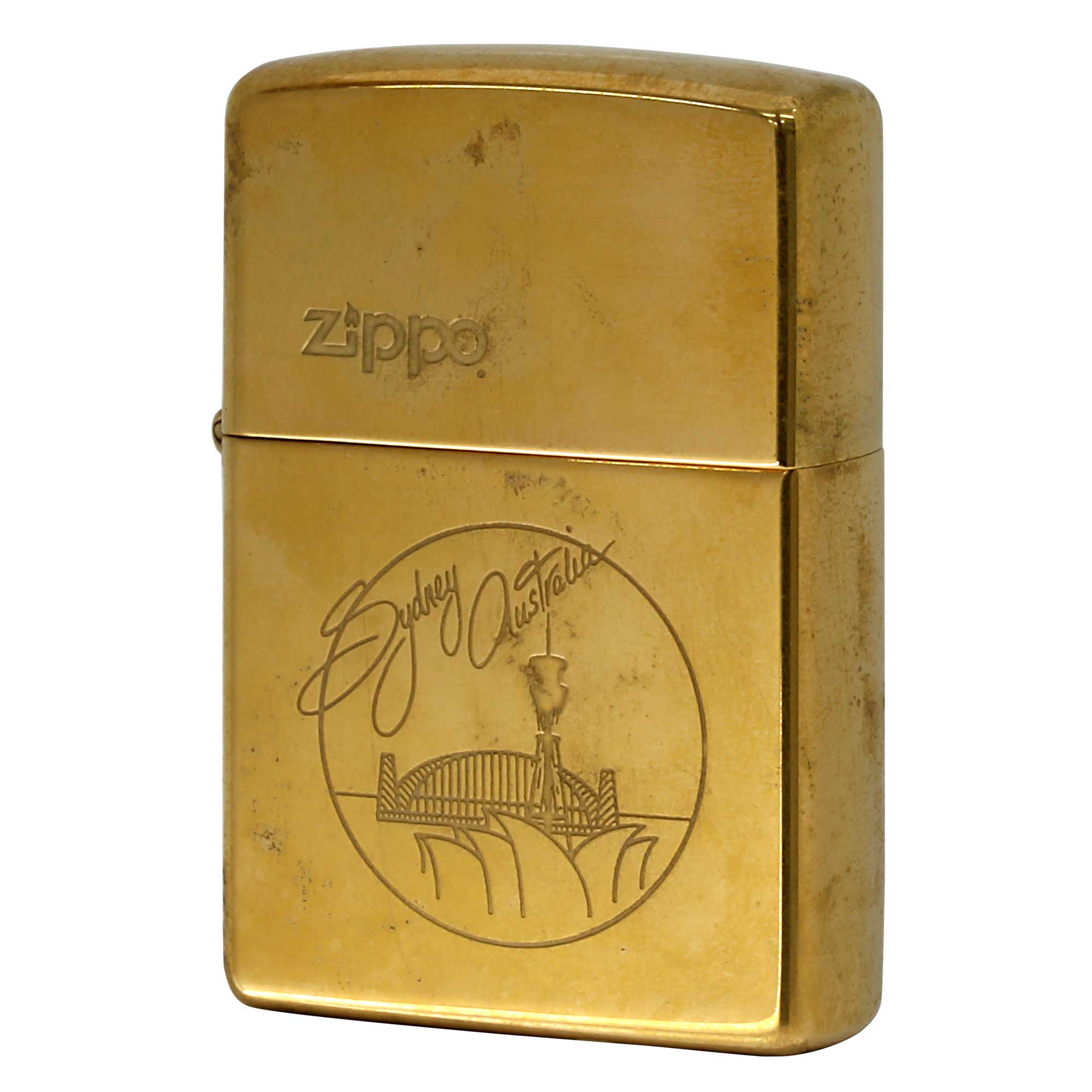 絶版/ヴィンテージ Zippo ジッポー 中古 1998年製造 Sydney Australia シドニー  [C]使用感あり傷汚れあり