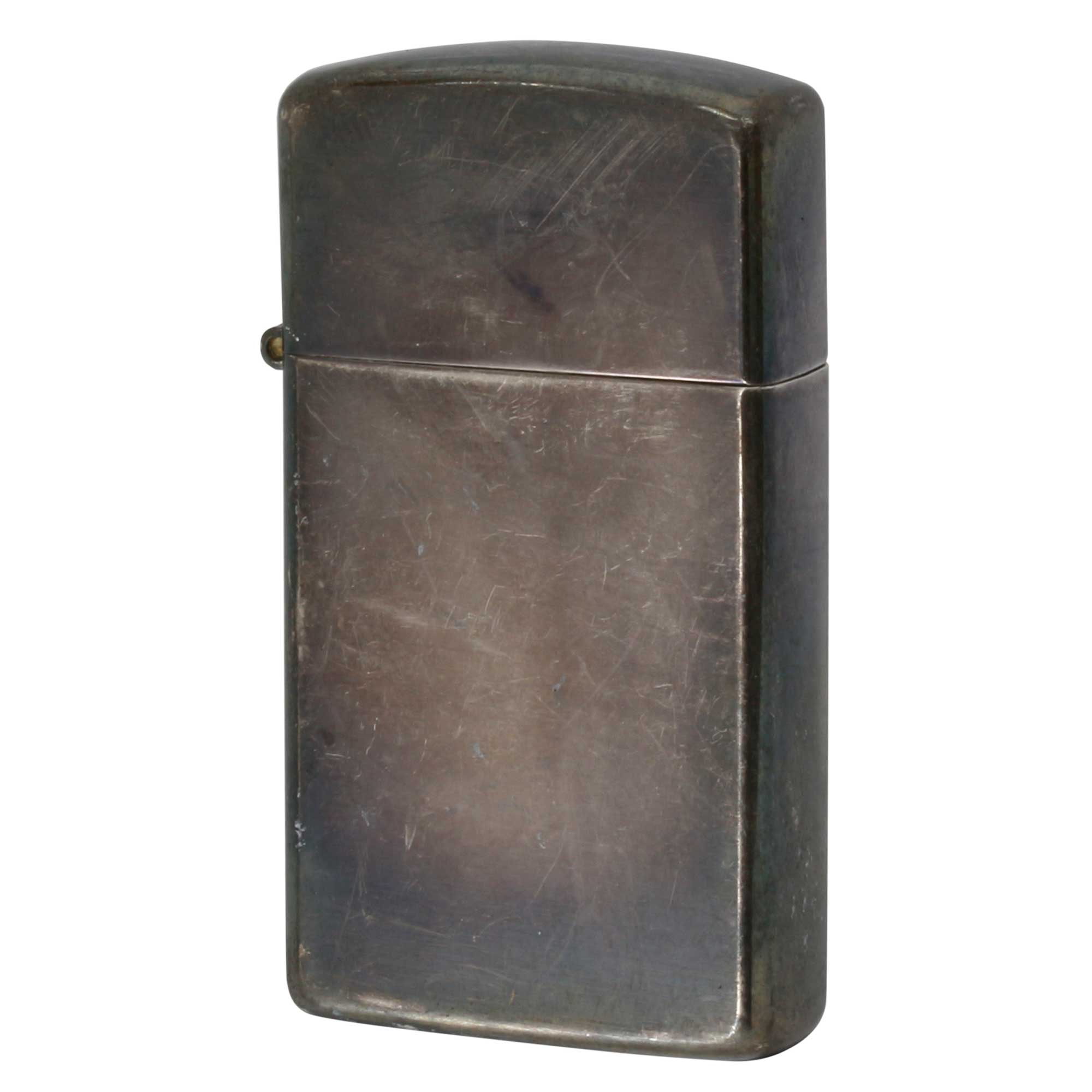 絶版/ヴィンテージ Zippo ジッポー 中古 1995年製造 ブラックコーティング スリム  [C]使用感あり傷汚れあり