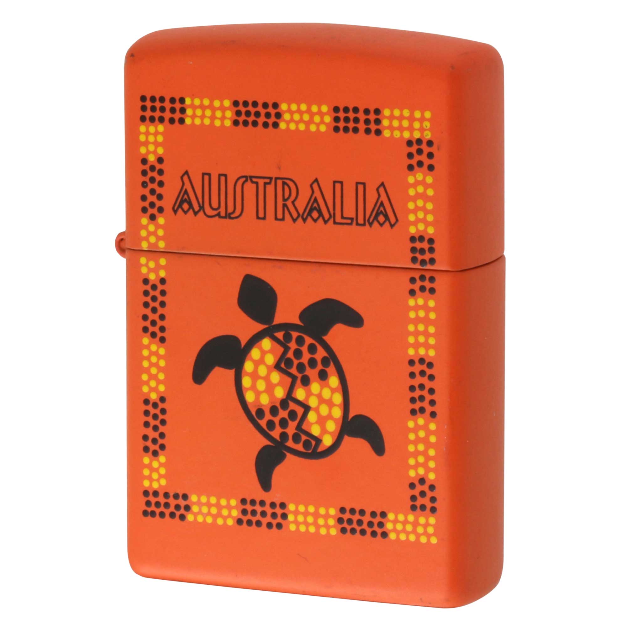 絶版/ヴィンテージ Zippo ジッポー 中古 2001年製造 AUSTRALIA ウミガメ  [B]使用感ありやや傷汚れあり
