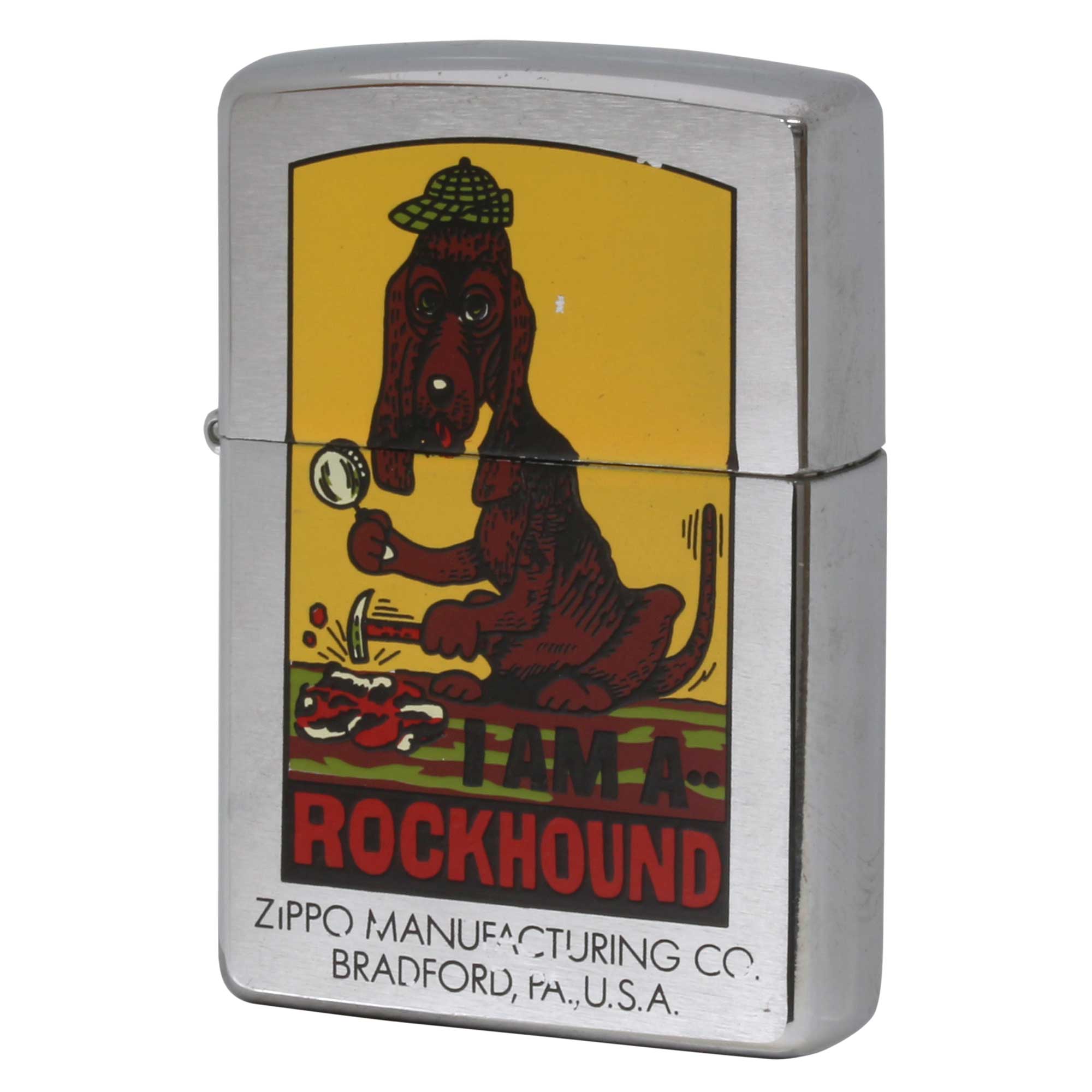 絶版/ヴィンテージ Zippo ジッポー 中古 1997年製造 ROCK HOUND  [B]使用感ありやや傷汚れあり