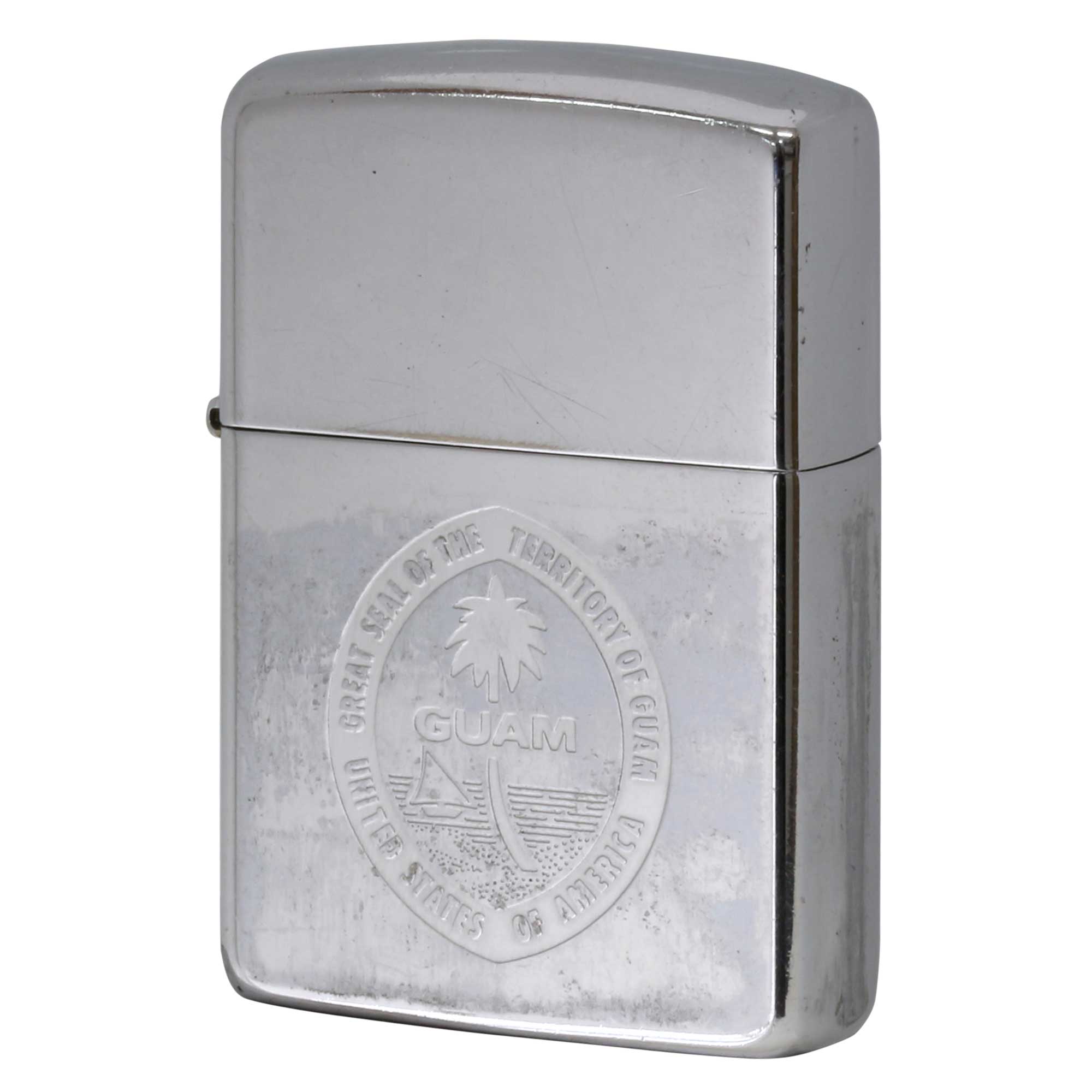 絶版/ヴィンテージ Zippo ジッポー 中古 1990年製造 GUAM  [C]使用感あり傷汚れあり