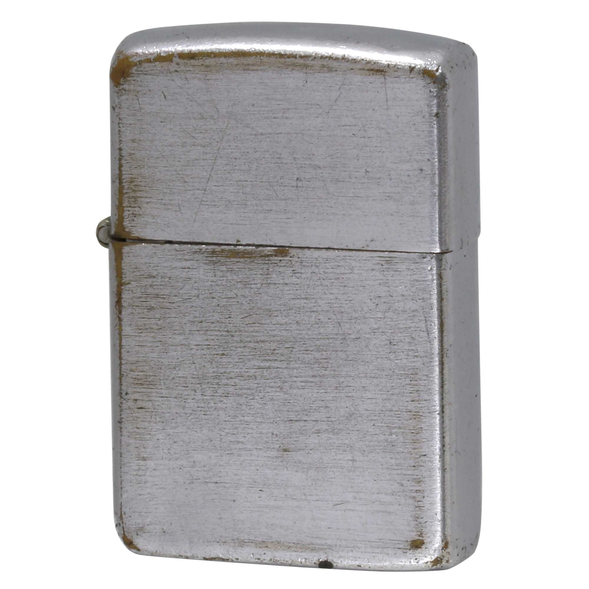 絶版/ヴィンテージ Zippo ジッポー 中古 1948年製造 ブラッシュドクローム 3バレル  [D]傷汚れがあり使用に難あり