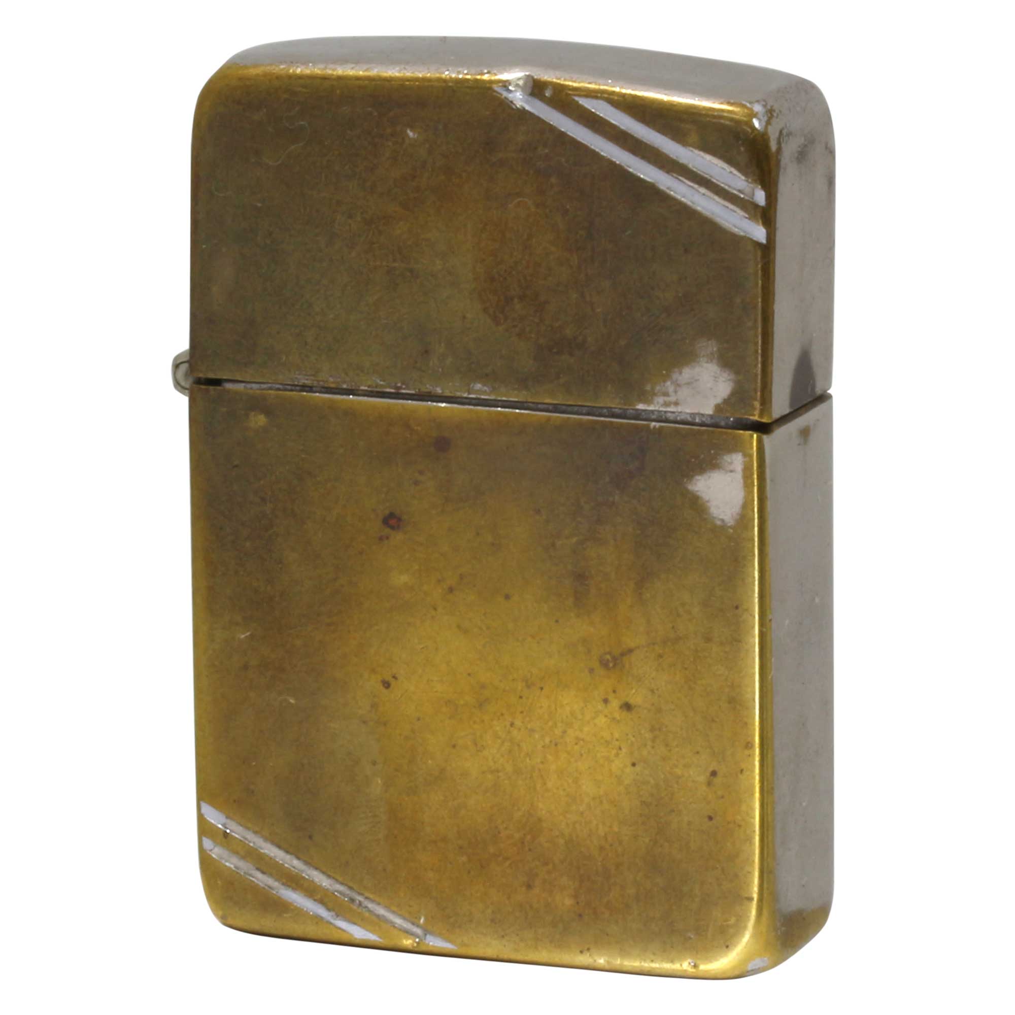 絶版/ヴィンテージ Zippo ジッポー 中古 1941年製造 1941　ダイアゴナル・ライン  [D]傷汚れがあり使用に難あり