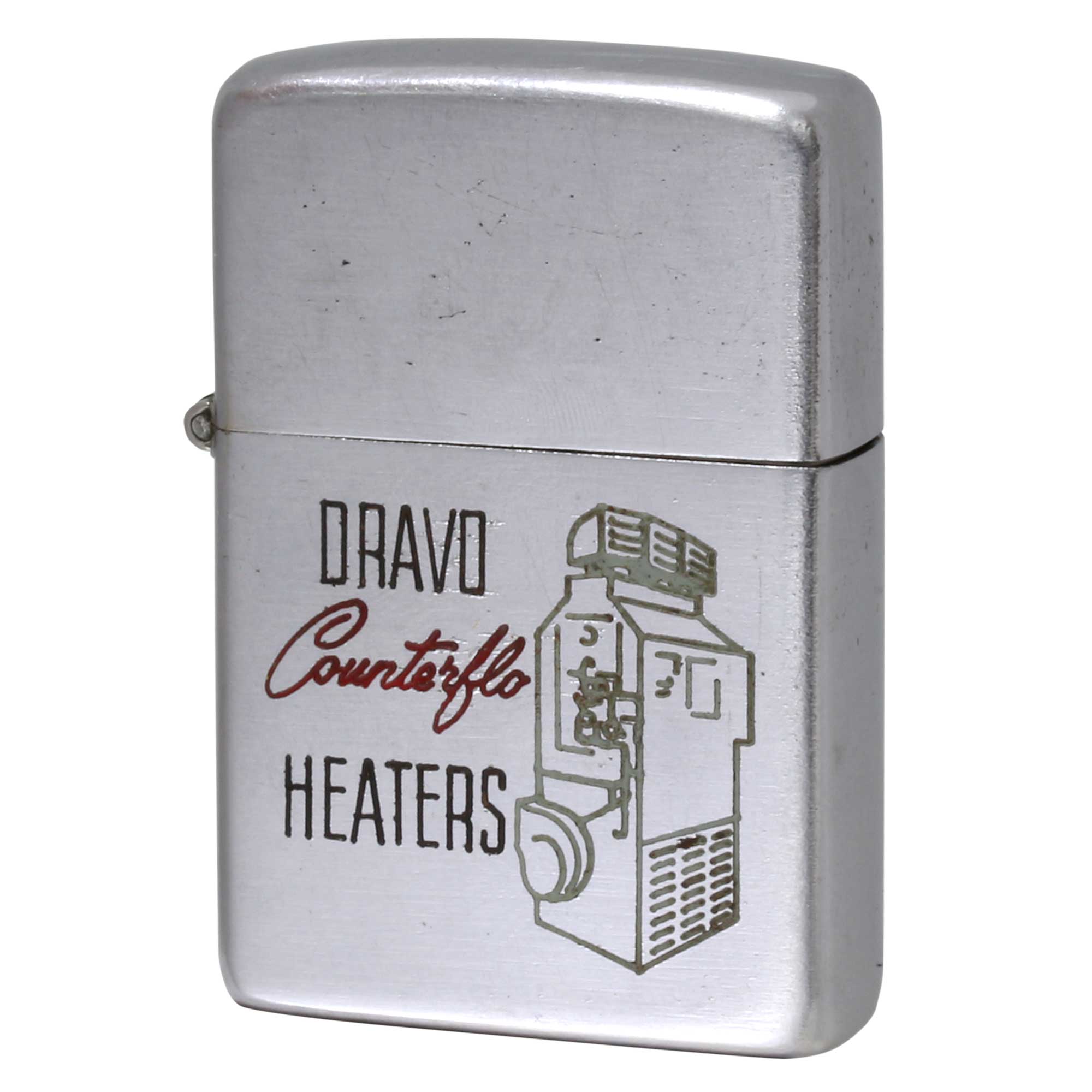 絶版/ヴィンテージ Zippo ジッポー 中古 1951年製造 Dravo CounterFlo Heaters  [B]使用感ありやや傷汚れあり