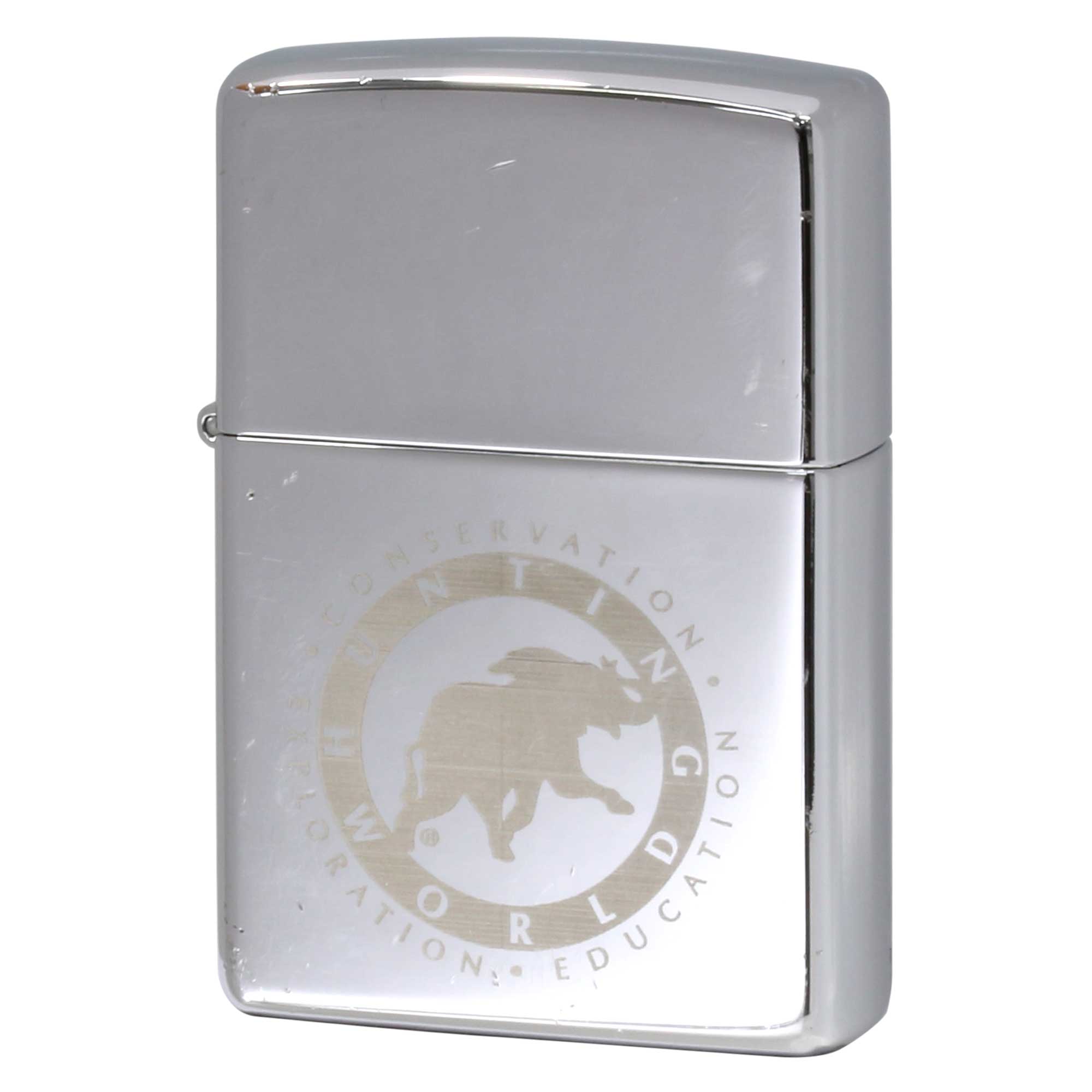絶版/ヴィンテージ Zippo ジッポー 中古 1998年製造 HUNTING WORLD  [C]使用感あり傷汚れあり