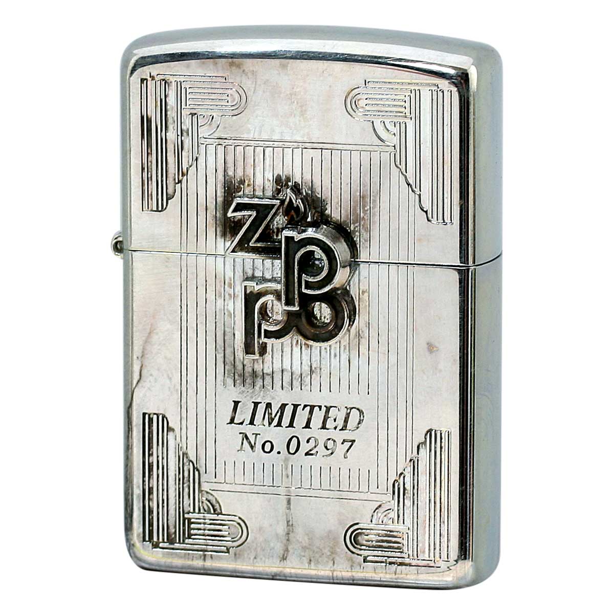 絶版/ヴィンテージ Zippo ジッポー 中古 1996年製造 ZIPPO Limited シリアルNo.0297 灰皿付き  [S]ほぼ新品同様