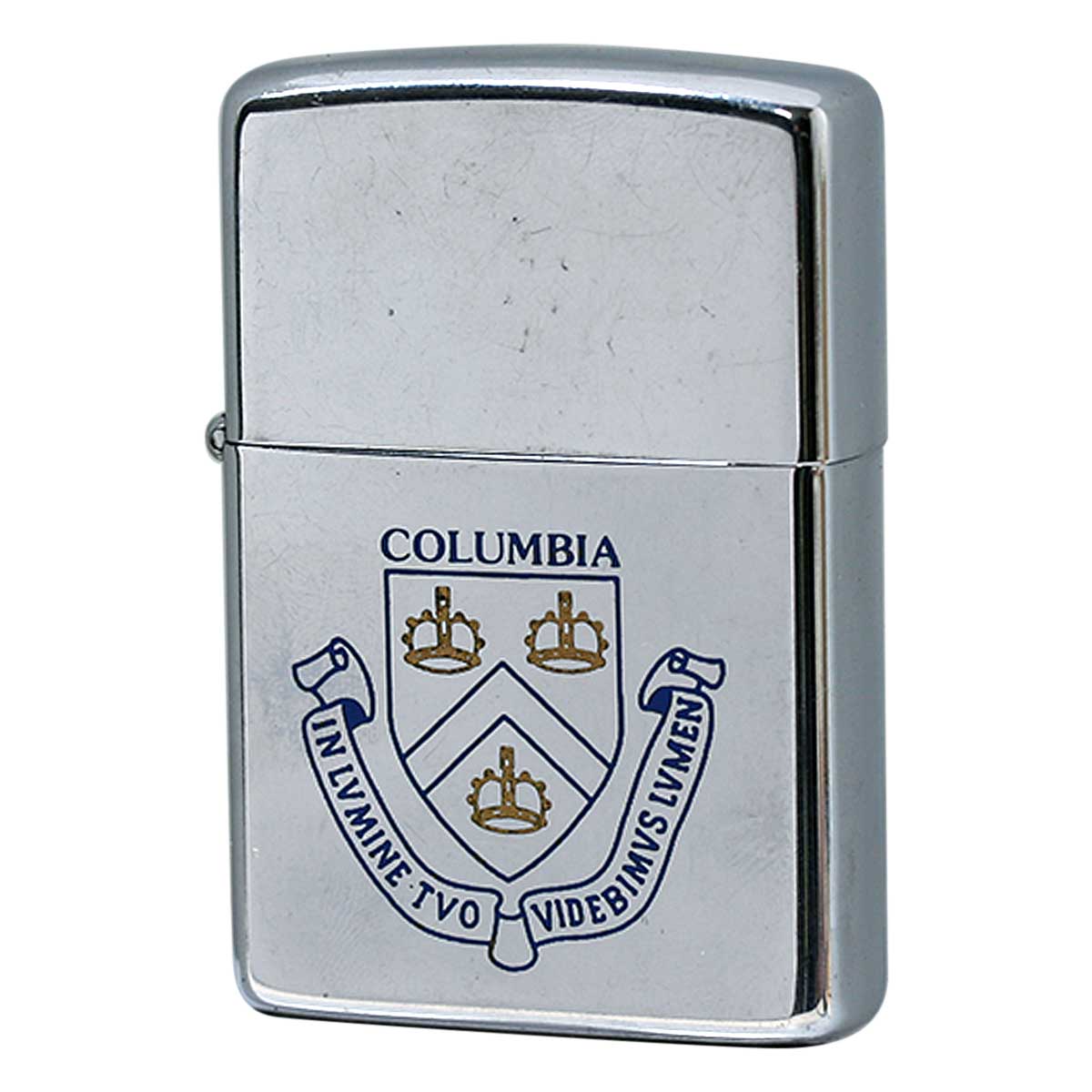 絶版/ヴィンテージ Zippo ジッポー 中古 1982年製造 コロンビア大学  [B]使用感ありやや傷汚れあり