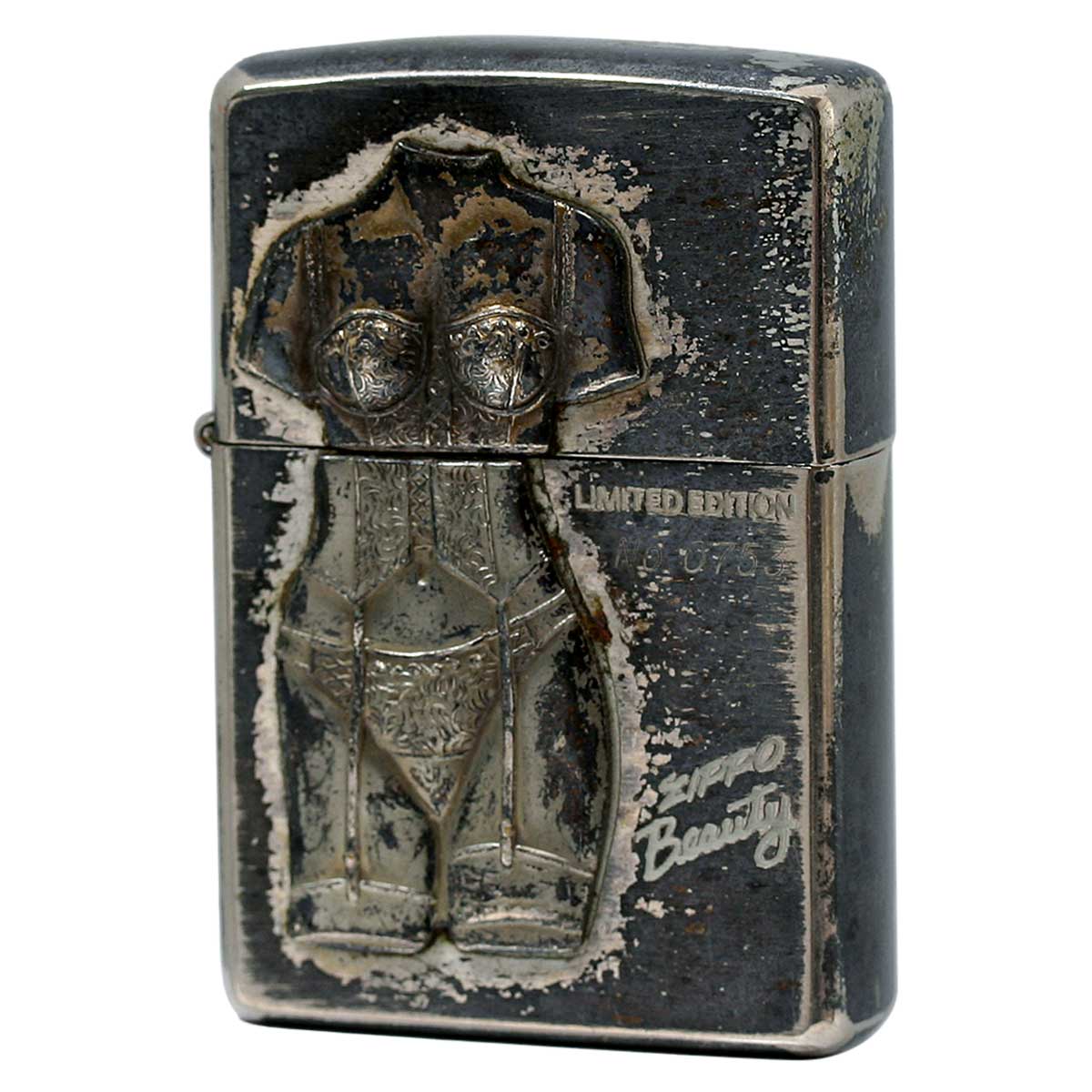 絶版/ヴィンテージ Zippo ジッポー 中古 1996年製造 ZIPPO セクシー メタル  [C]使用感あり傷汚れあり