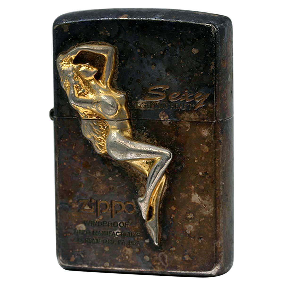 絶版/ヴィンテージ Zippo ジッポー 中古 1998年製造 Sexy My Heart  [C]使用感あり傷汚れあり
