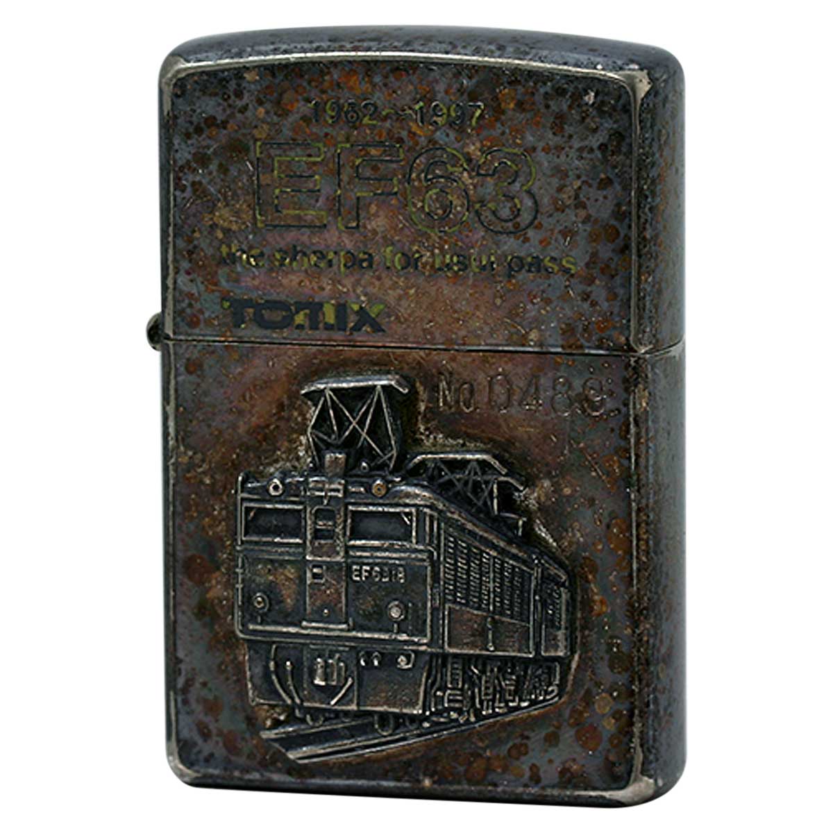 絶版/ヴィンテージ Zippo ジッポー 中古 1997年製造 国鉄EF63形電気機関車 シリアルNo.489  [C]使用感あり傷汚れあり