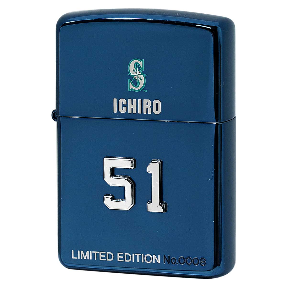 絶版/ヴィンテージ Zippo ジッポー 中古 2003年製造 MARINERSイチロー51 シリアルNo.8  [N]未使用・新品