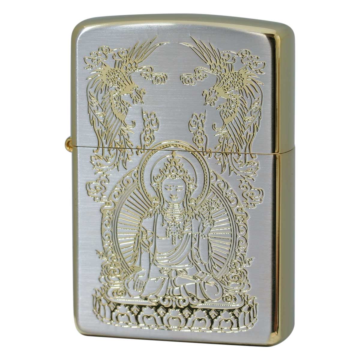絶版/ヴィンテージ Zippo ジッポー 中古 2013年製造 聖観世音菩薩  [N]未使用・新品