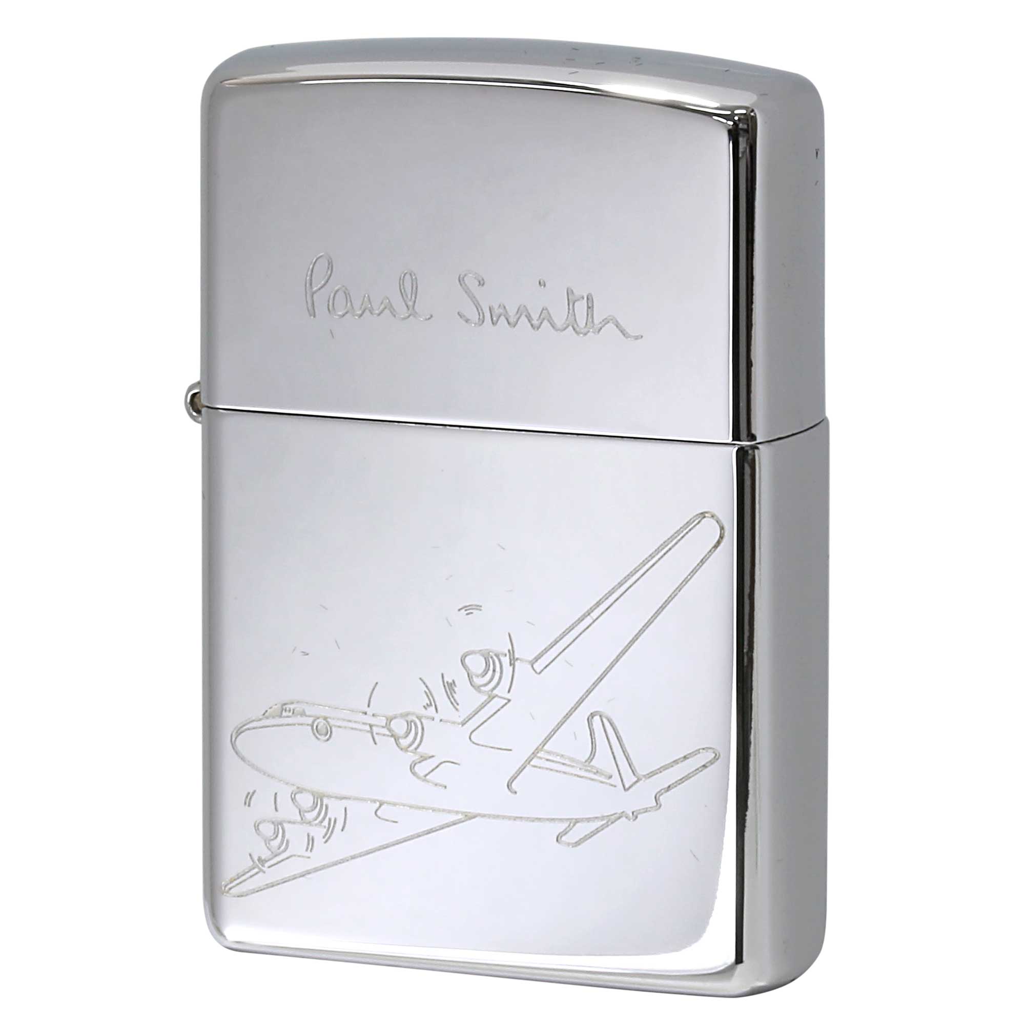 絶版/ヴィンテージ Zippo ジッポー 中古 2001年製造 ZIPPO Paul Smith Airplane 飛行機  [S]ほぼ新品同様