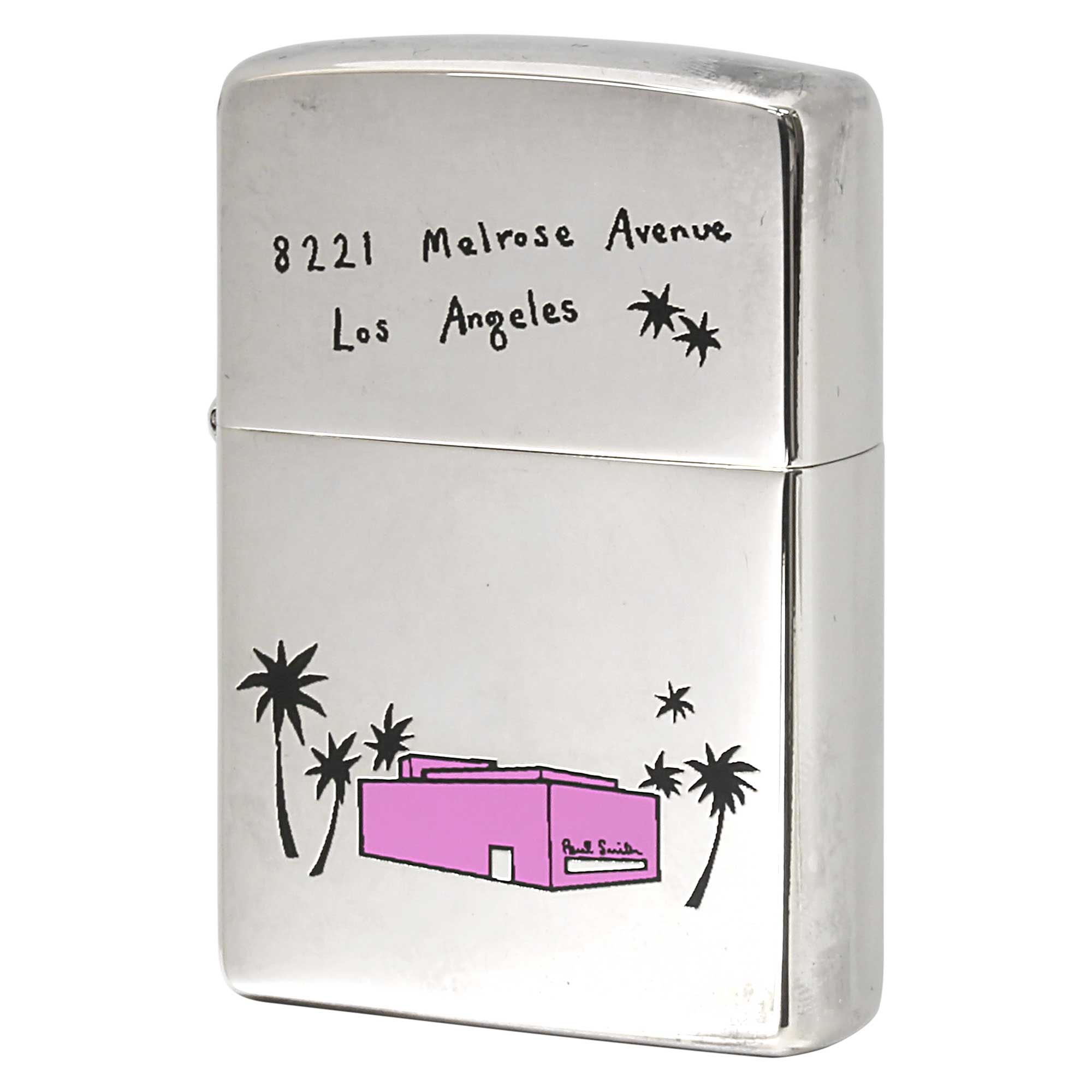 絶版/ヴィンテージ Zippo ジッポー 中古 2005年製造 ZIPPO Paul Smith 8221 Melrose Avenue Los Angeles  [A]使用感少なく状態が良い