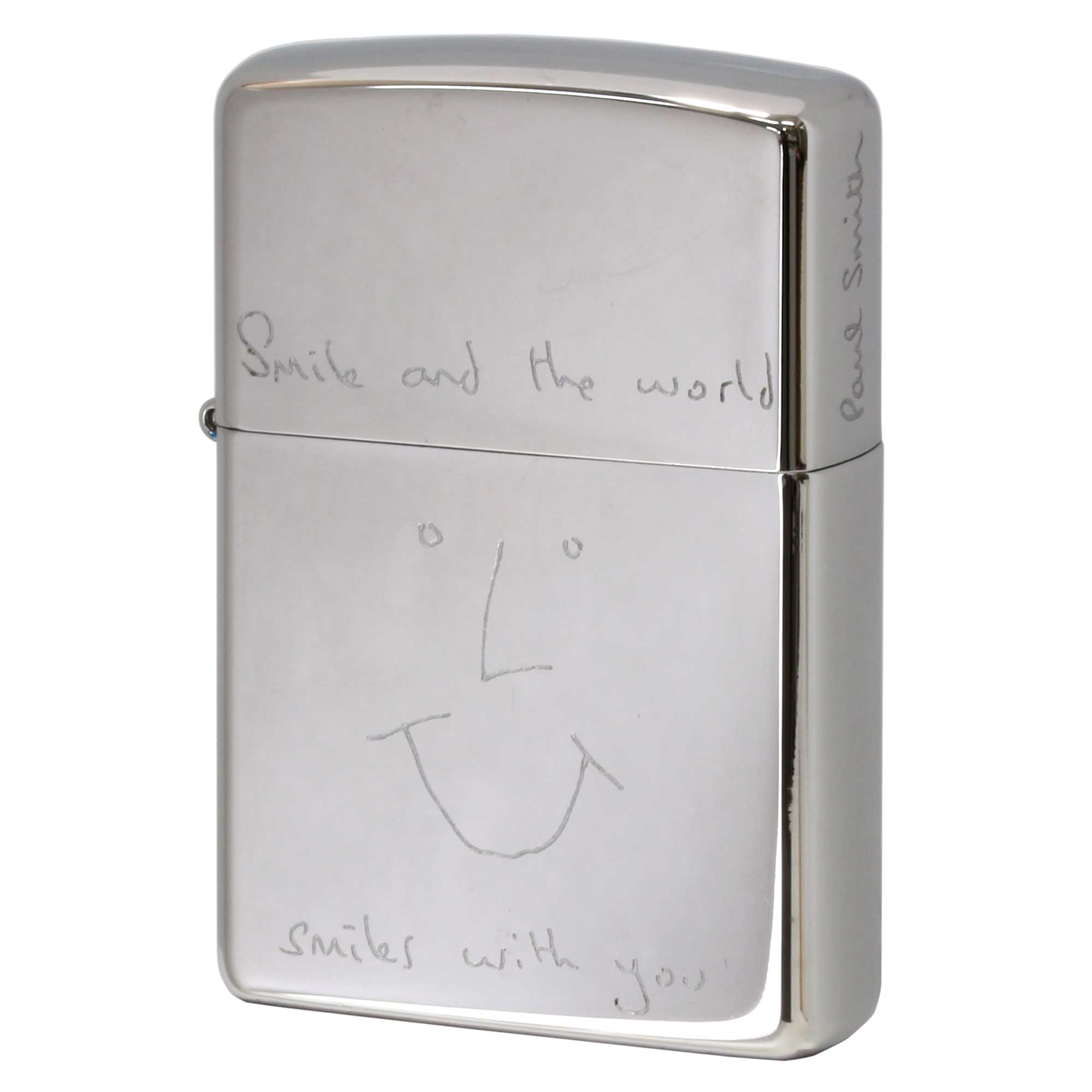 絶版/ヴィンテージ Zippo ジッポー 中古 2009年製造 ZIPPO Paul Smith Smile and the world. Smiles with you.  [S]ほぼ新品同様