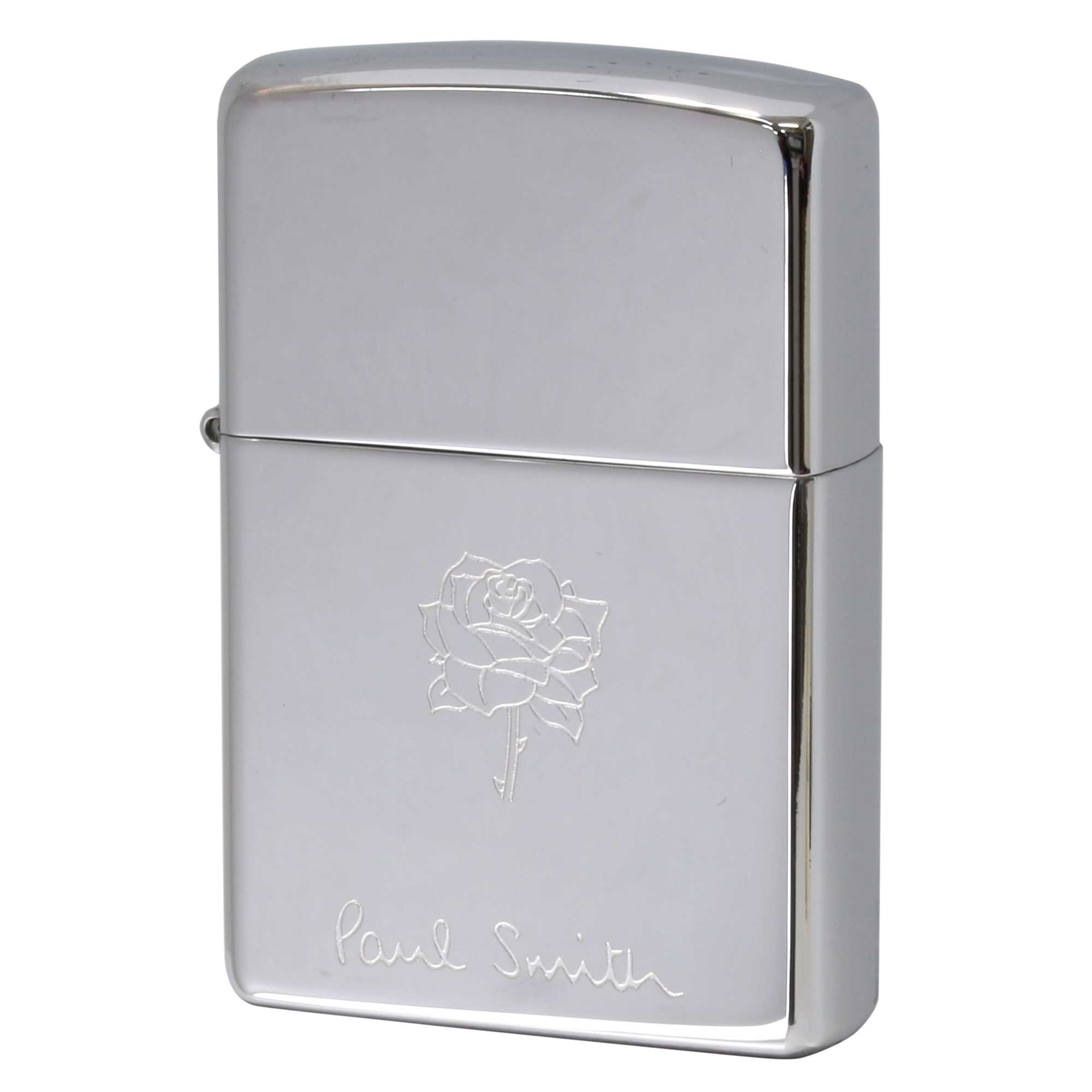 絶版/ヴィンテージ Zippo ジッポー 中古 2002年製造 ZIPPO Paul Smith Rose 薔薇  [S]ほぼ新品同様