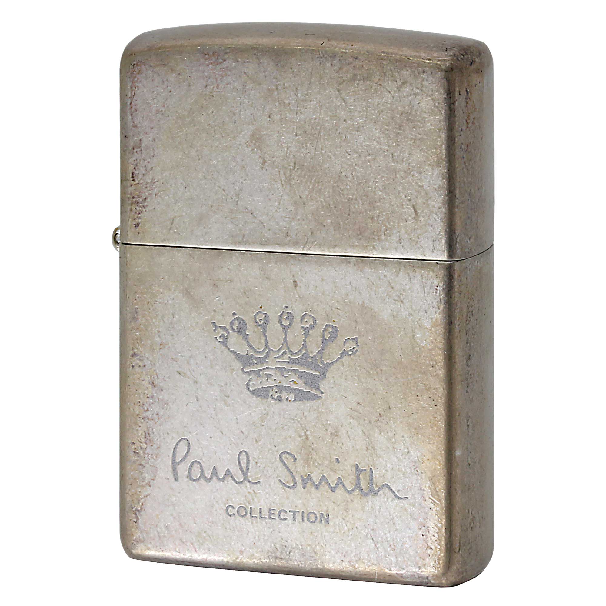 絶版/ヴィンテージ Zippo ジッポー 中古 2007年製造 ZIPPO Paul Smith Collection 王冠 エッチング バレル加工  [S]ほぼ新品同様